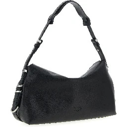 Black Goatskin Shoulder Bag