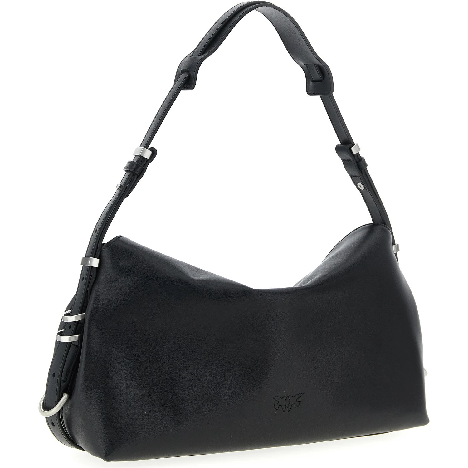 Black Goatskin Shoulder Bag