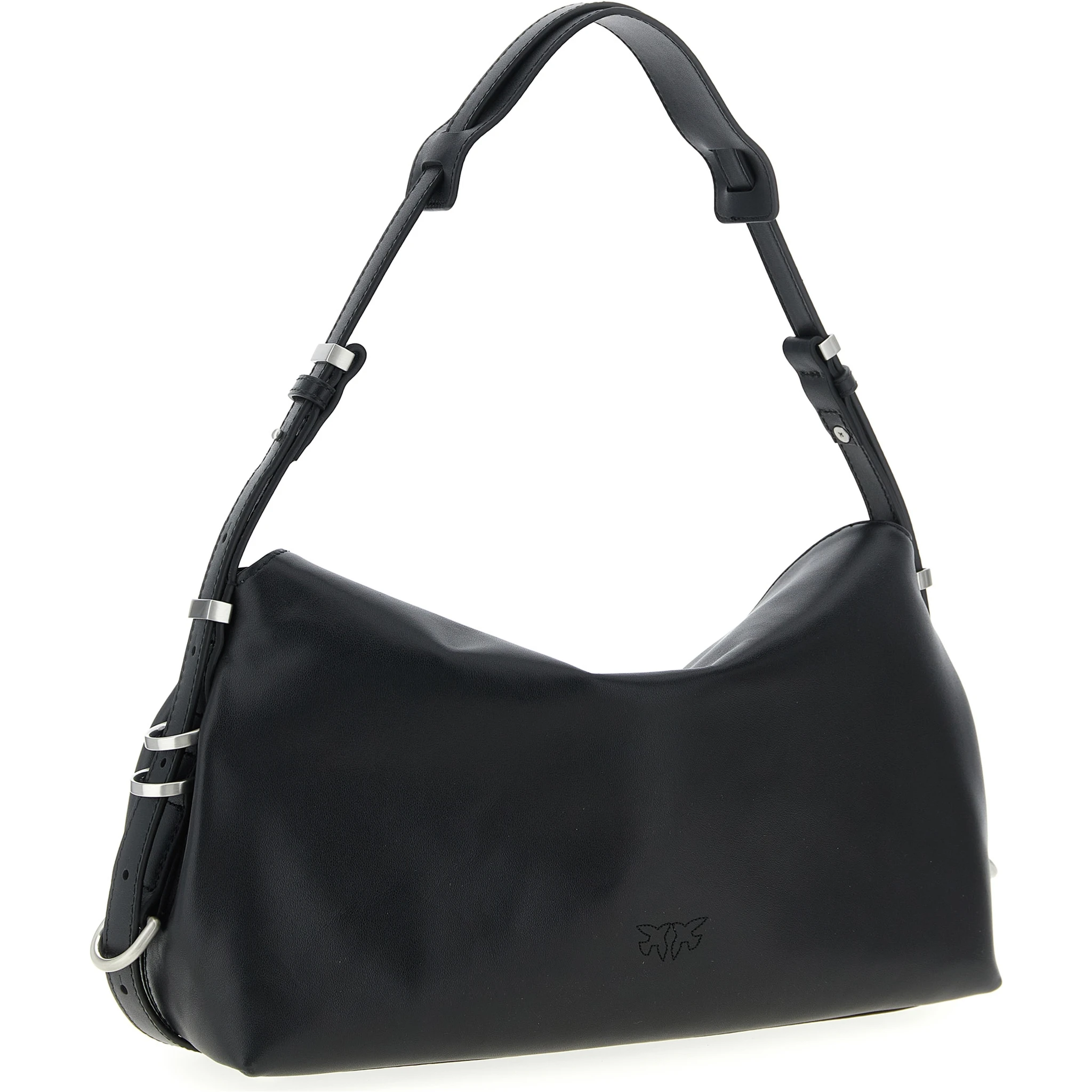 Black Goatskin Shoulder Bag
