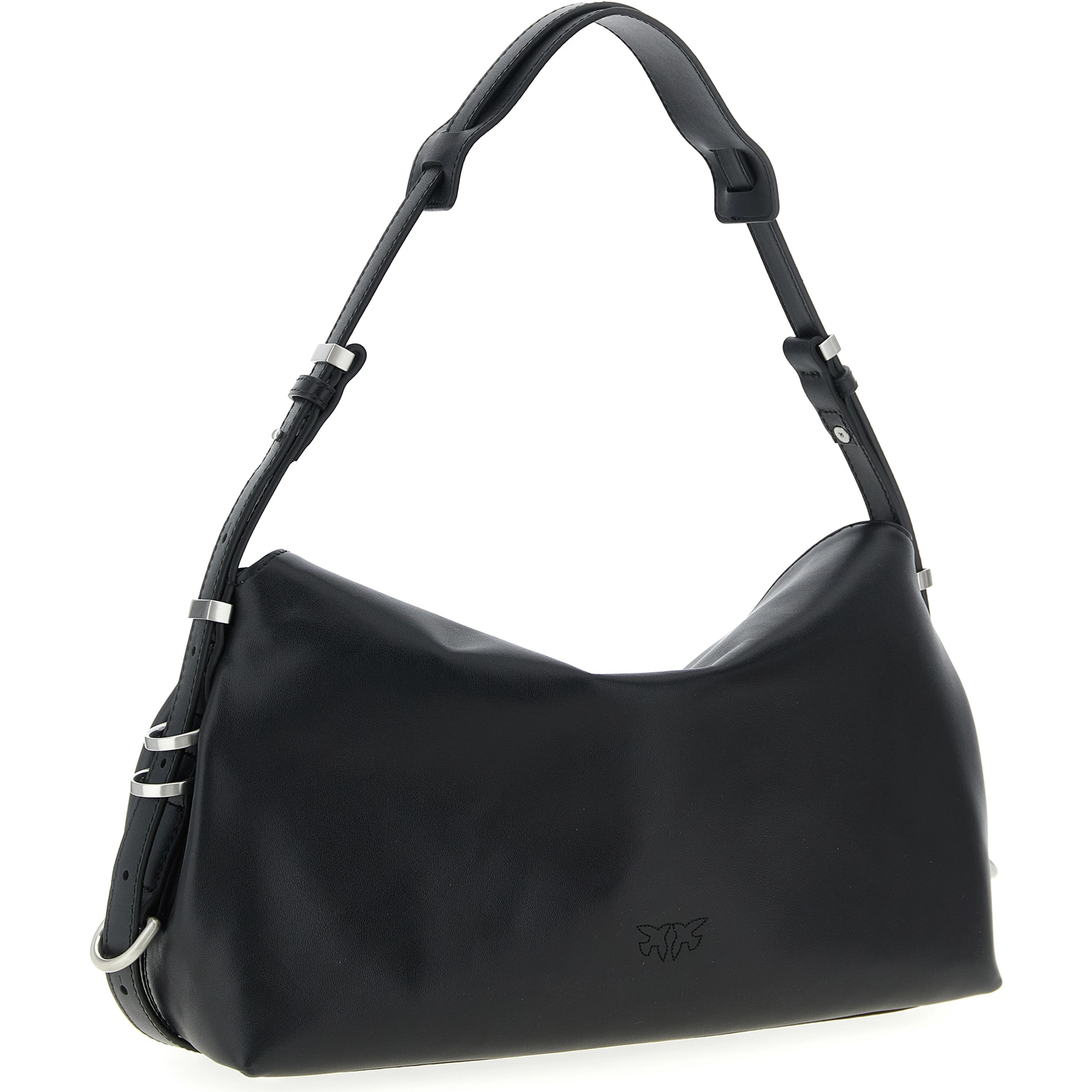 Black Goatskin Shoulder Bag