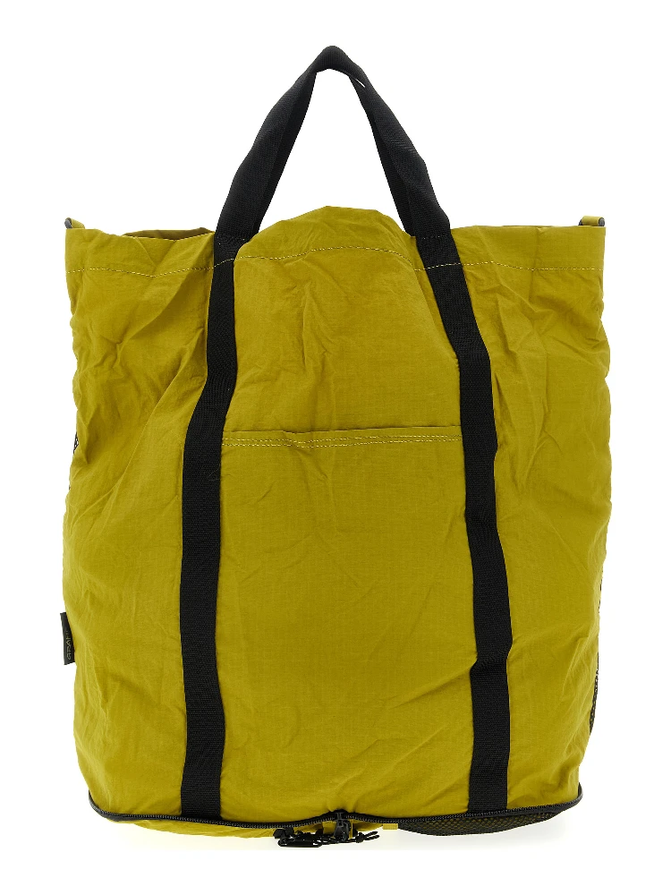 Bicolor Nylon Tote Bag