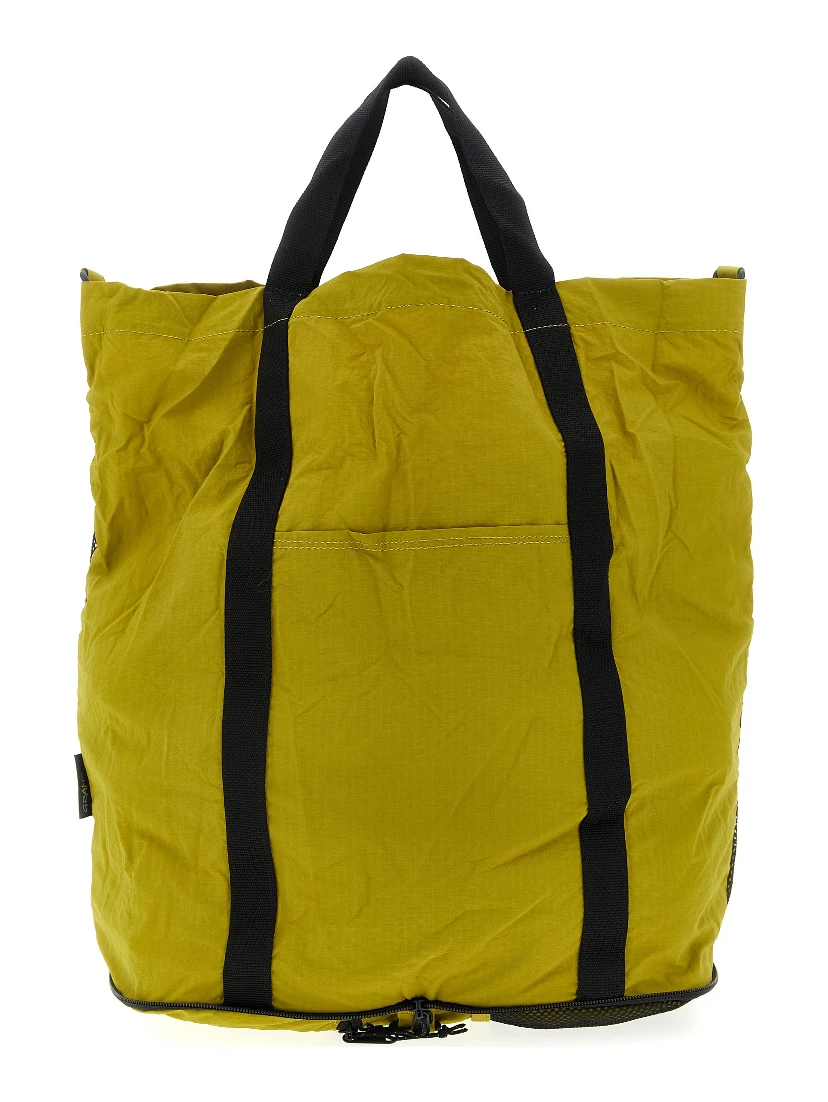 Bicolor Nylon Tote Bag