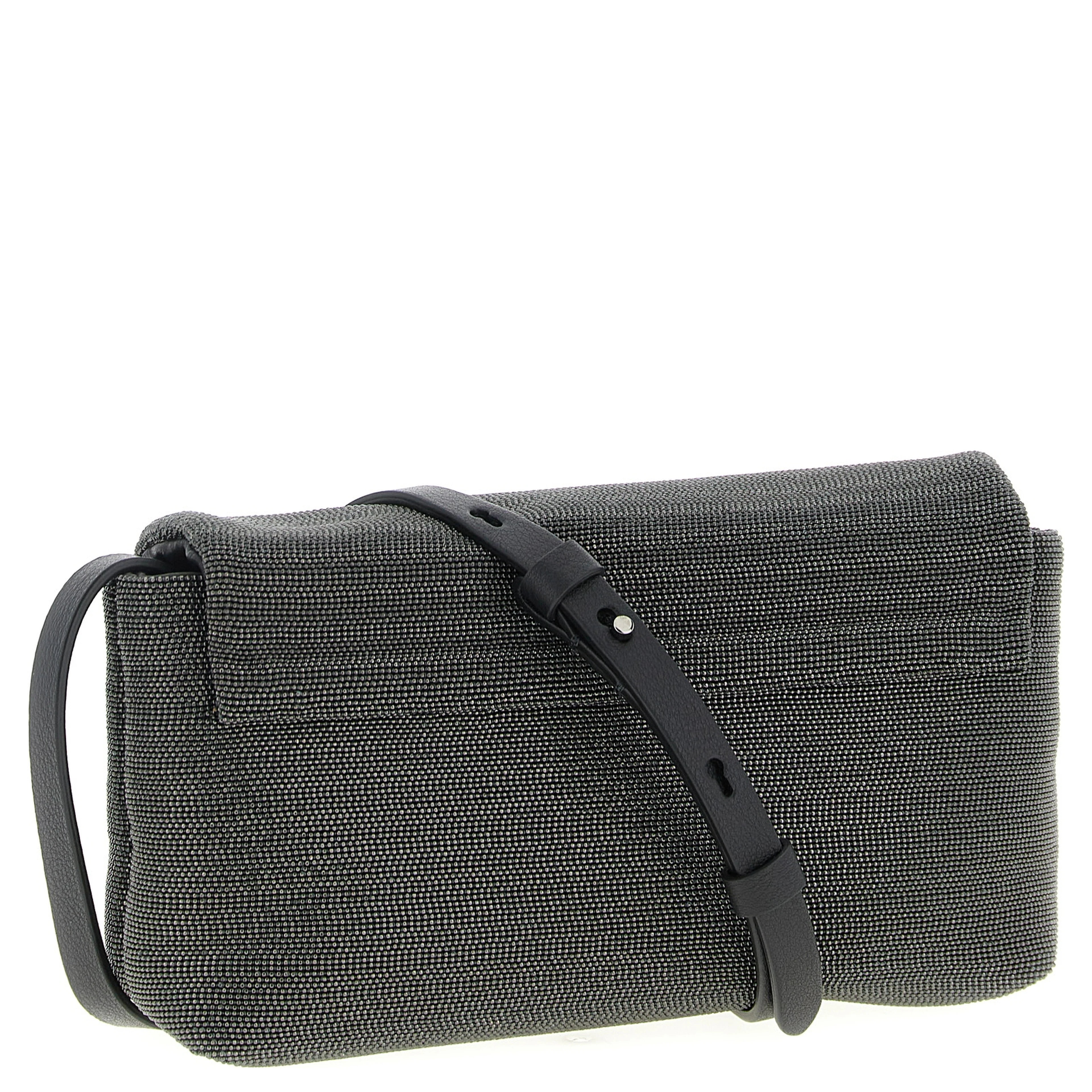 Black Leather Clutch Bag