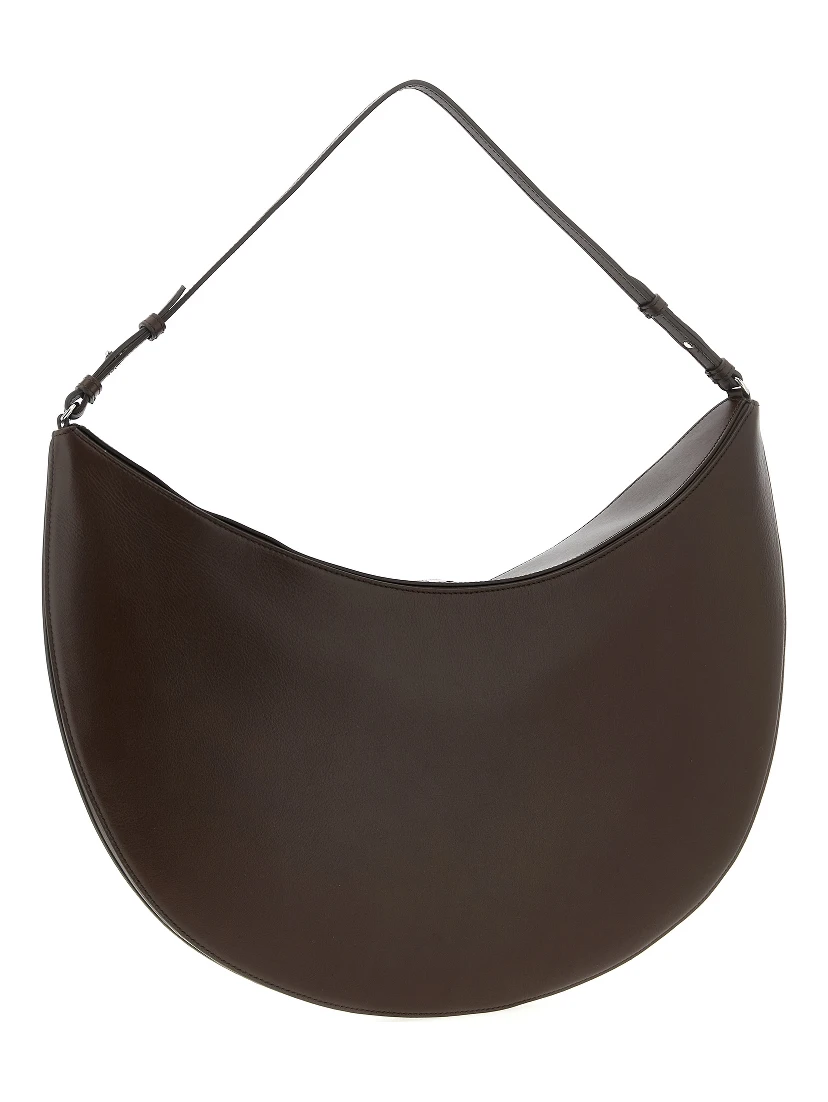 Brown Calfskin Shoulder Bag