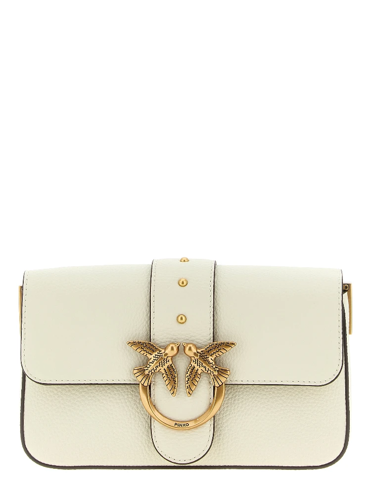 White Goatskin Crossbody Bag
