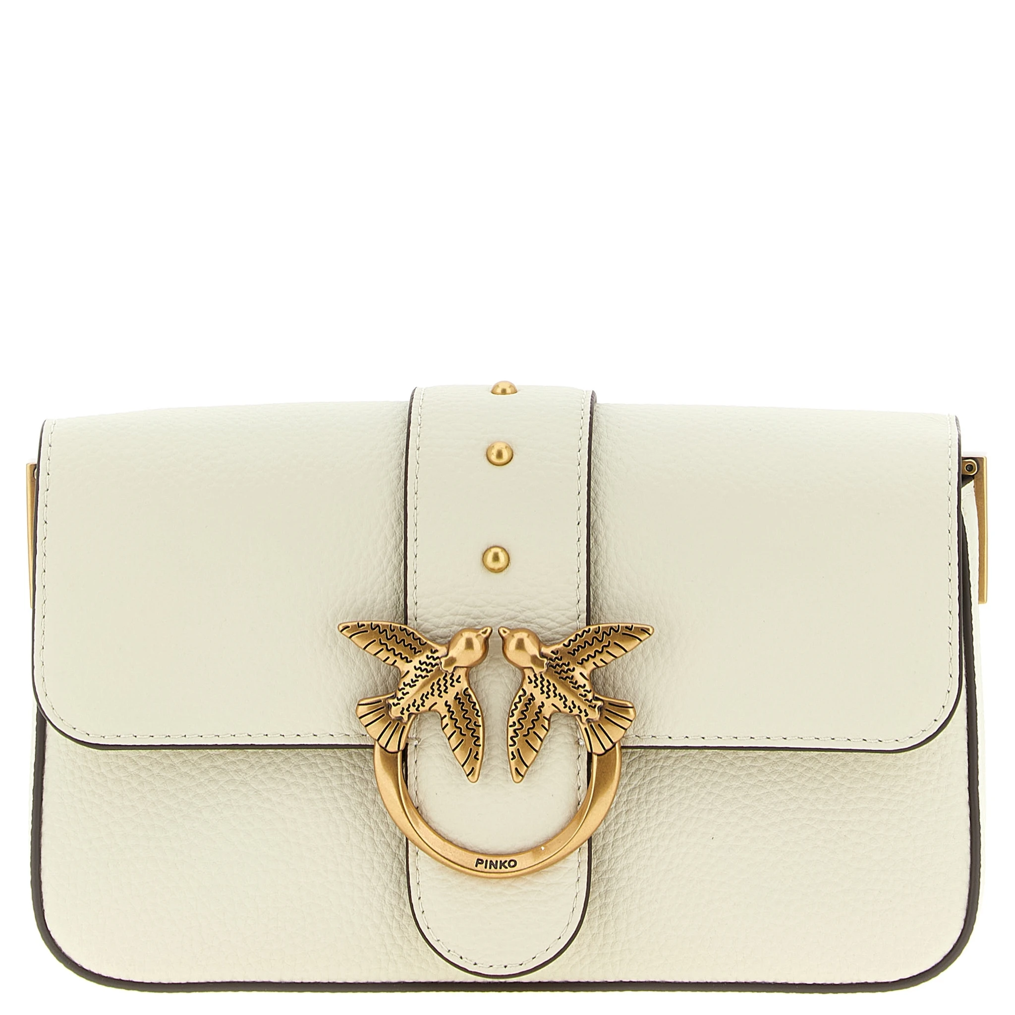 White Goatskin Crossbody Bag