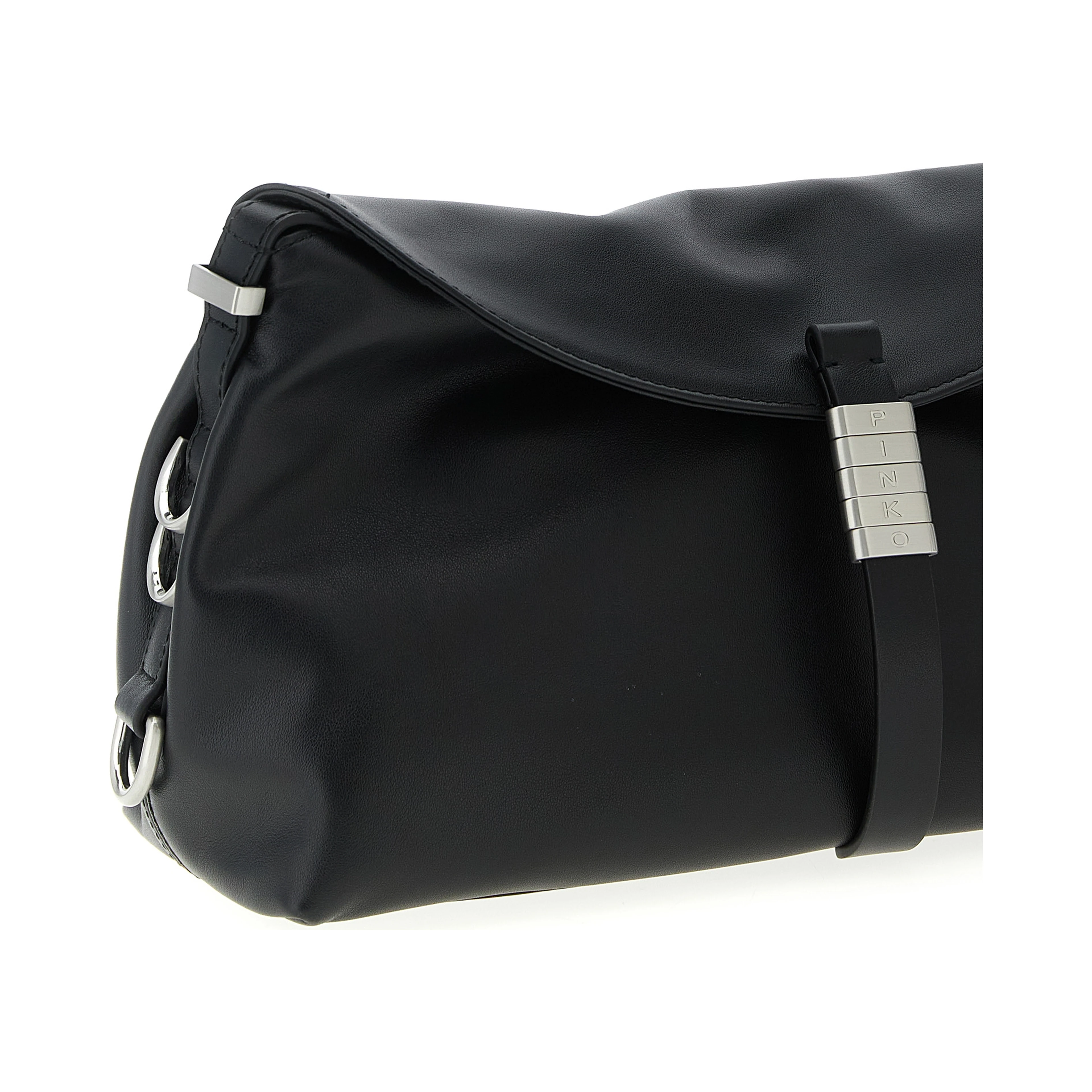 Black Goatskin Shoulder Bag