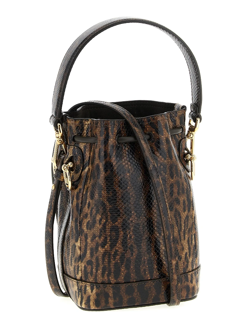 Brown Velvet Leather Handbag
