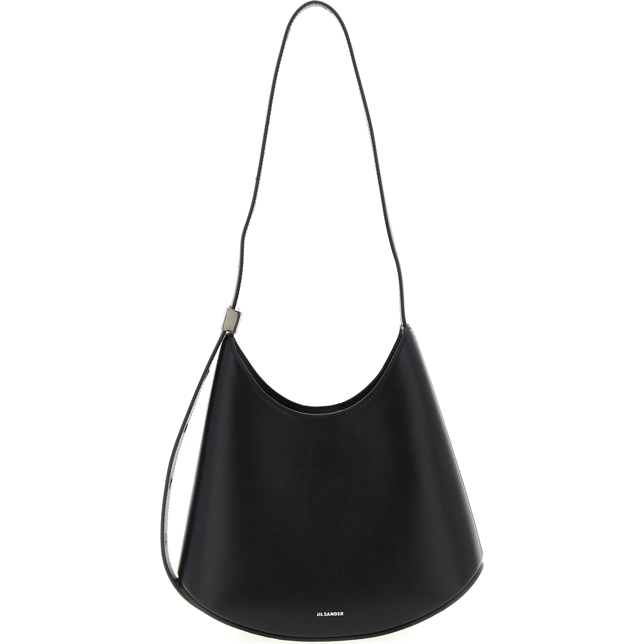 Black Bovine Leather Shoulder Bag