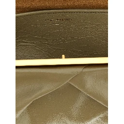 Bicolor Calfskin Clutch Bag