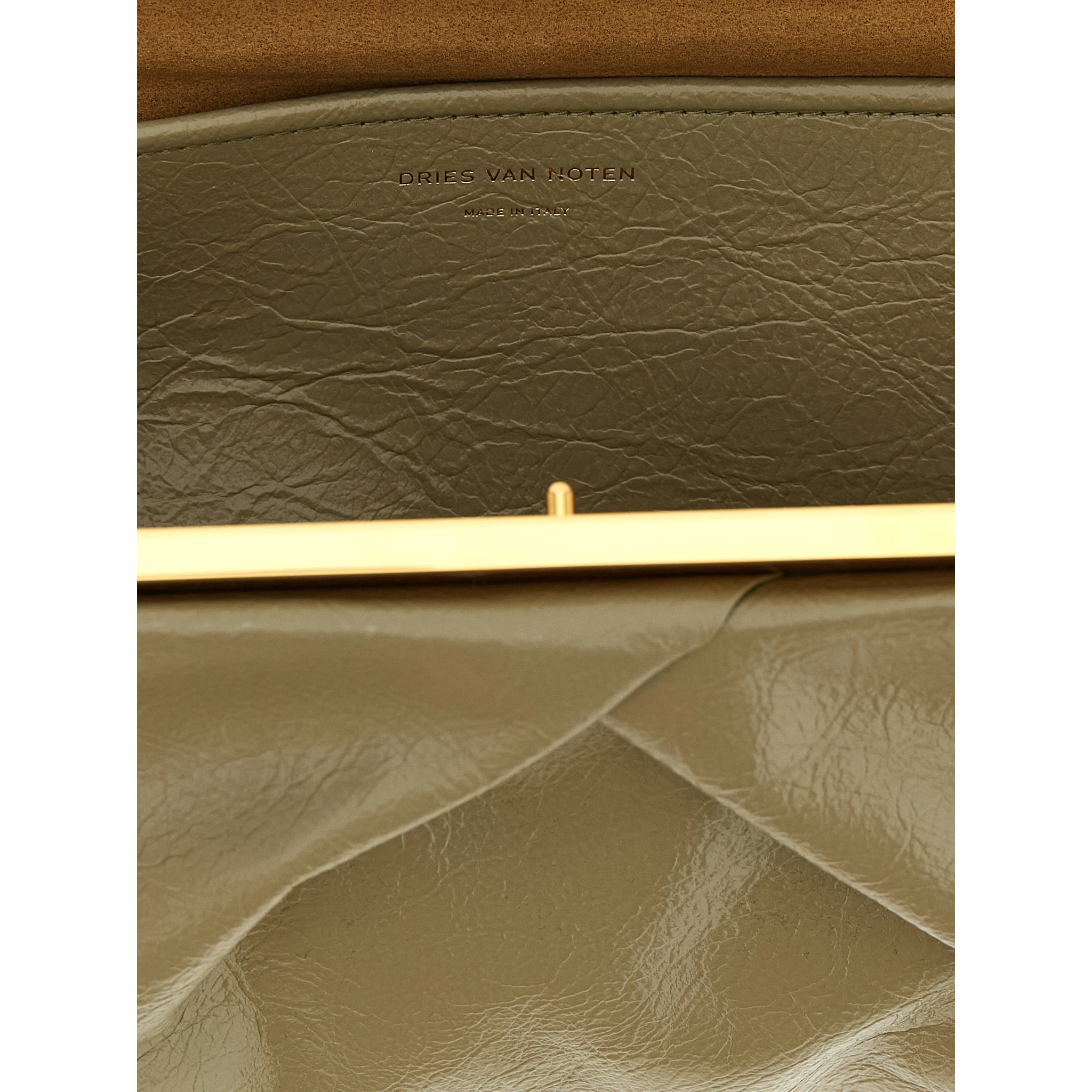 Bicolor Calfskin Clutch Bag