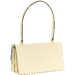 White Calfskin Shoulder Bag