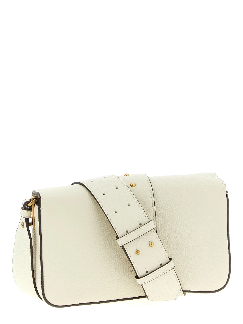 White Goatskin Crossbody Bag
