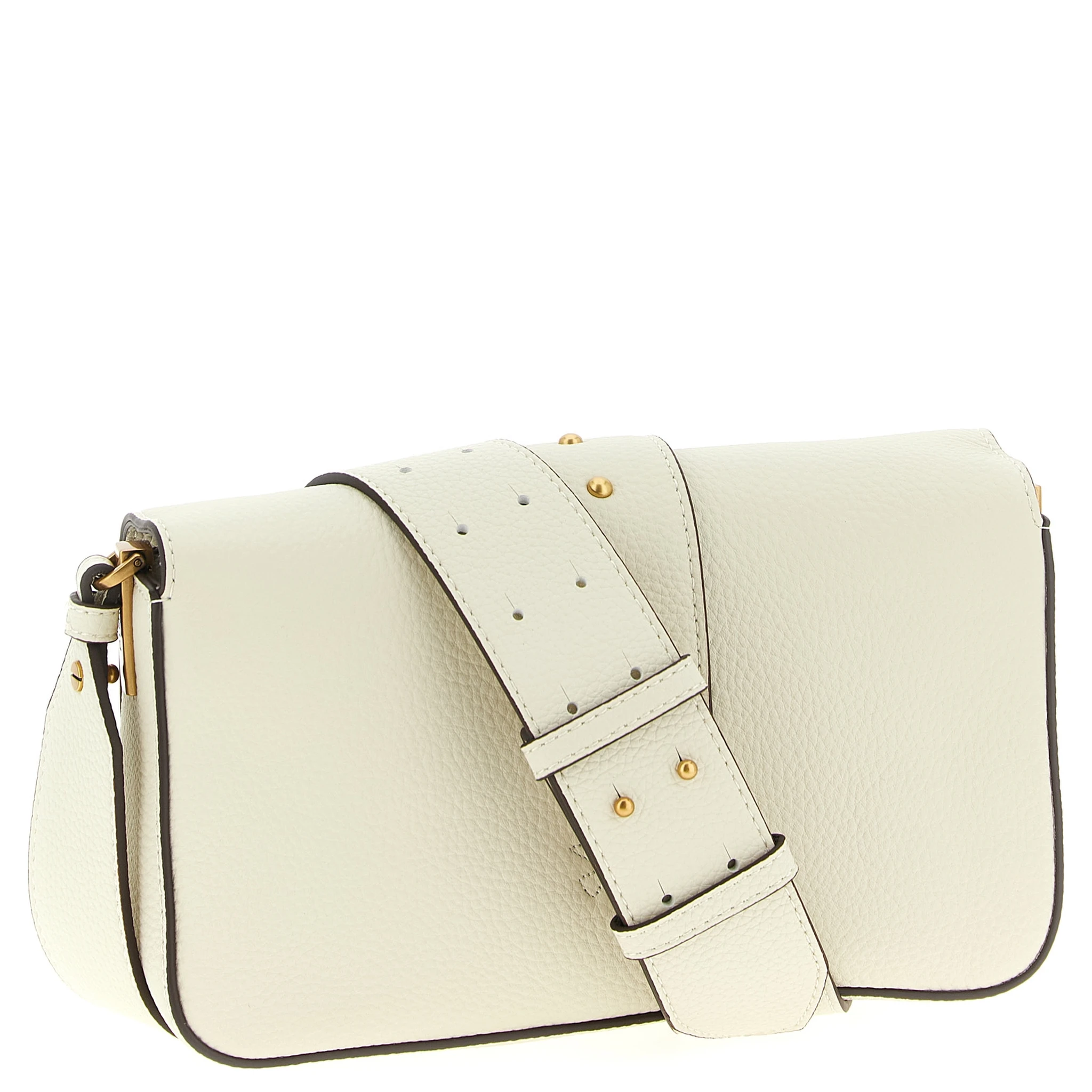 White Goatskin Crossbody Bag