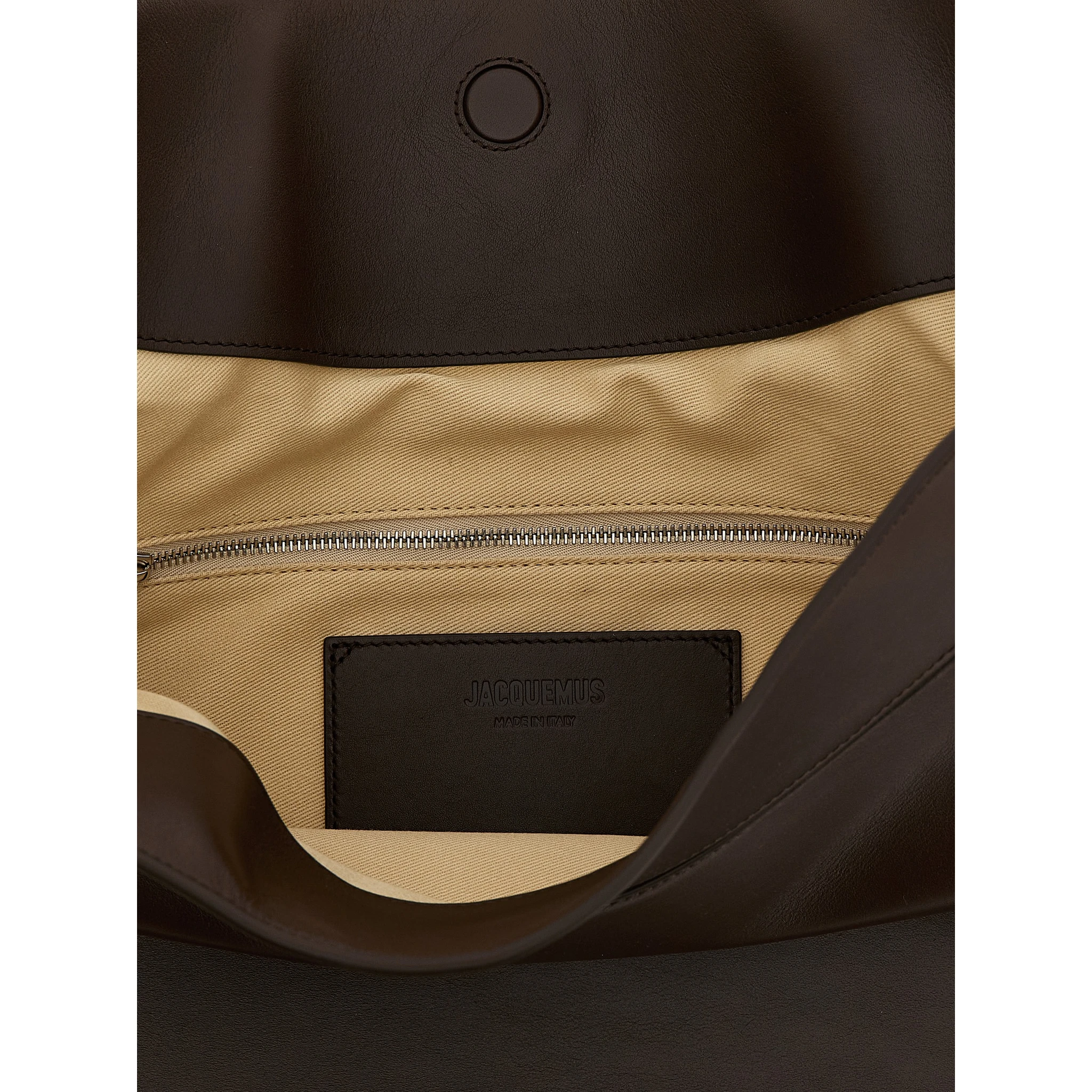 Brown Calfskin Shoulder Bag