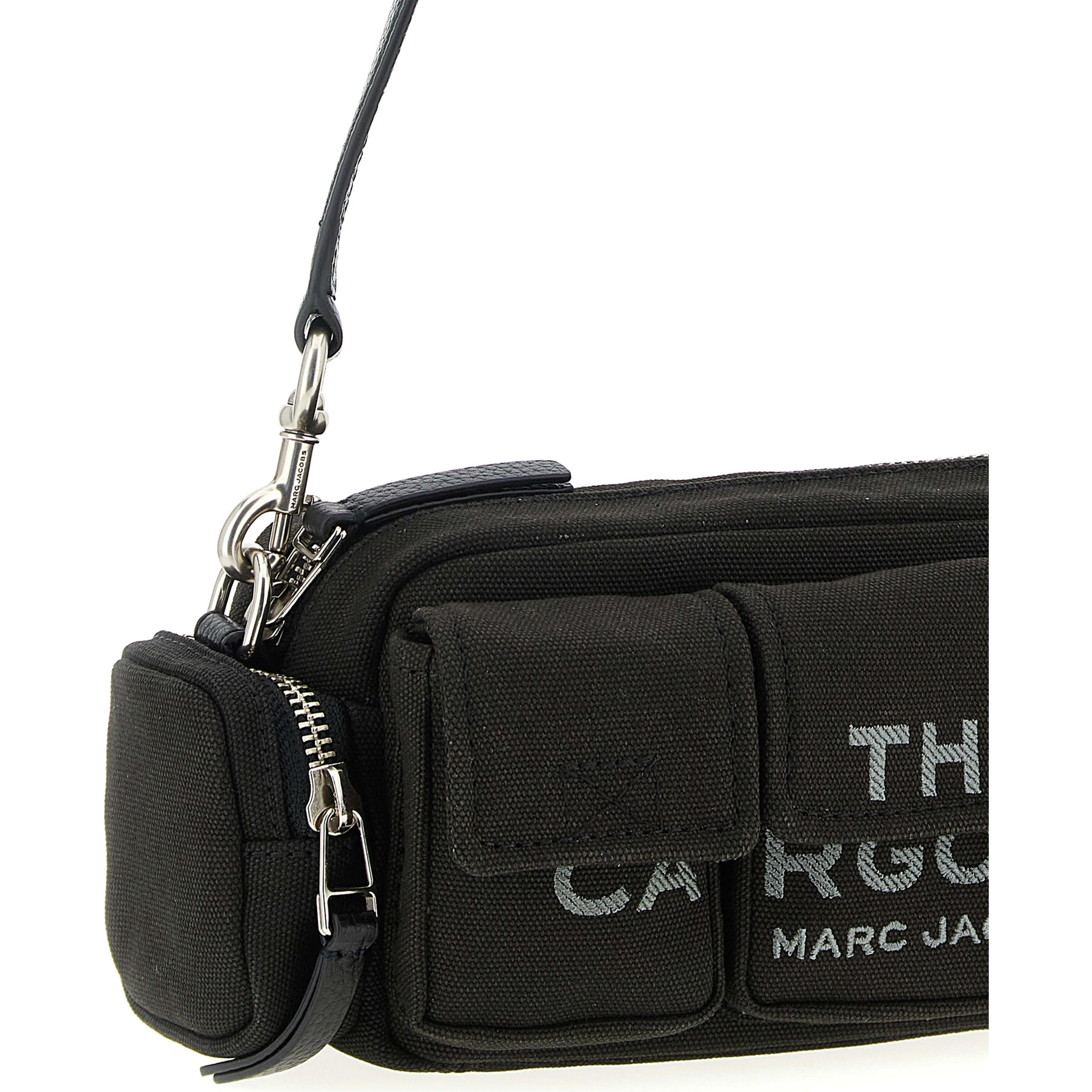Black Cotton Shoulder Bag