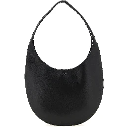 Black Cowhide Shoulder Bag