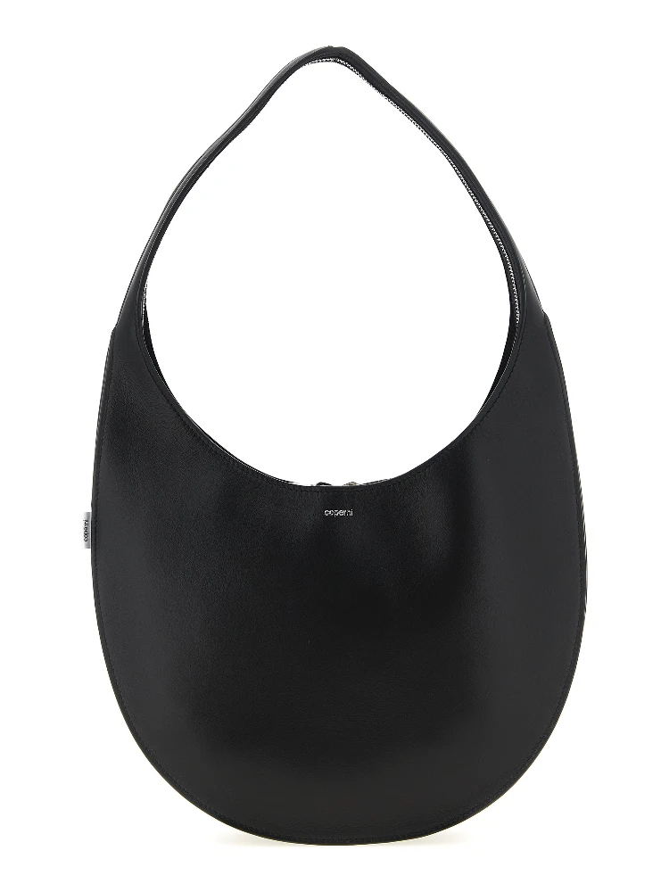 Black Cowhide Shoulder Bag
