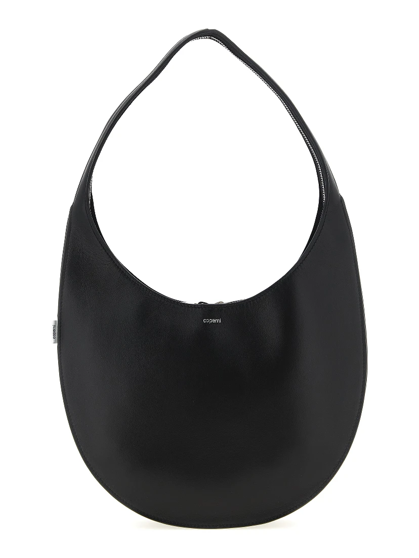 Black Cowhide Shoulder Bag