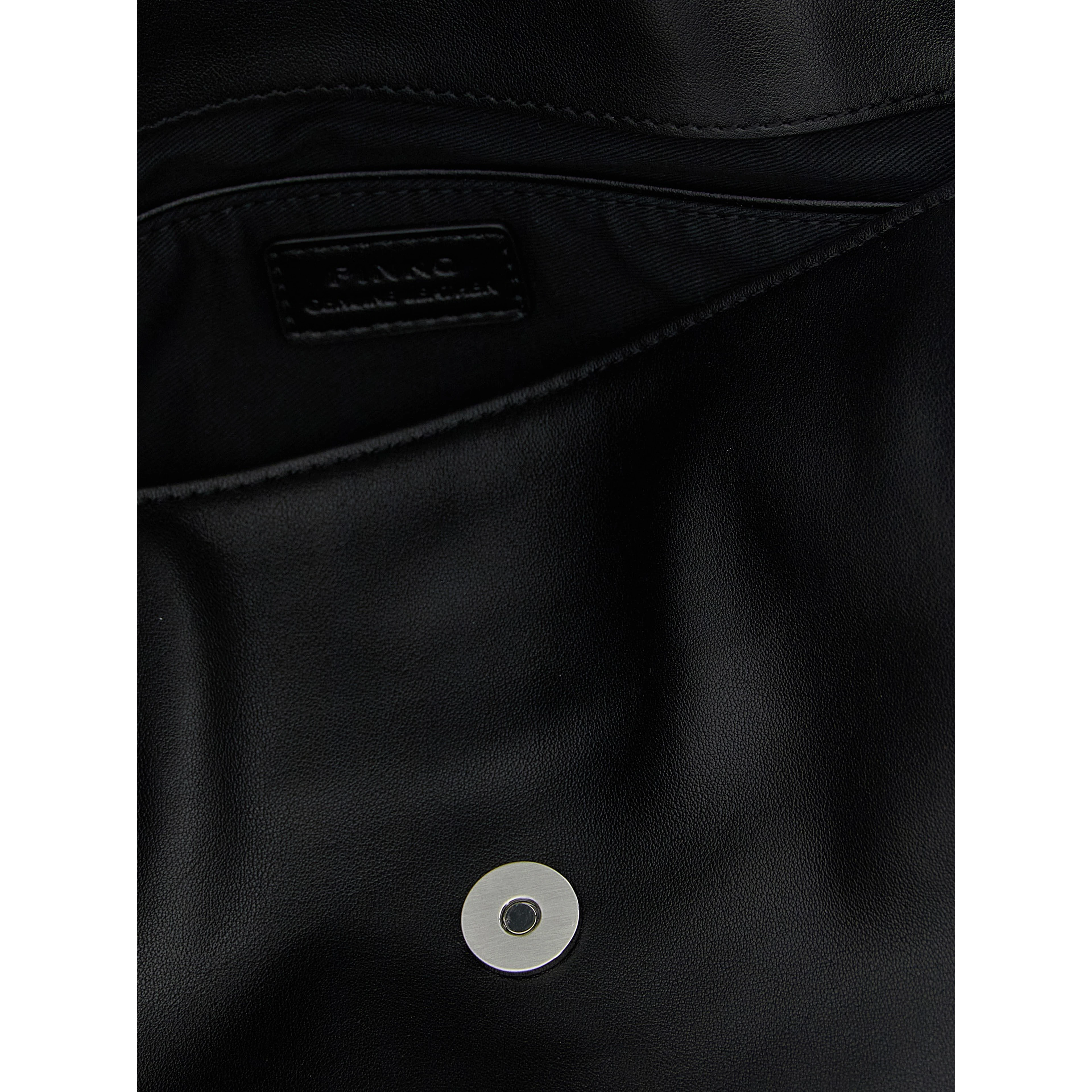 Black Goatskin Shoulder Bag