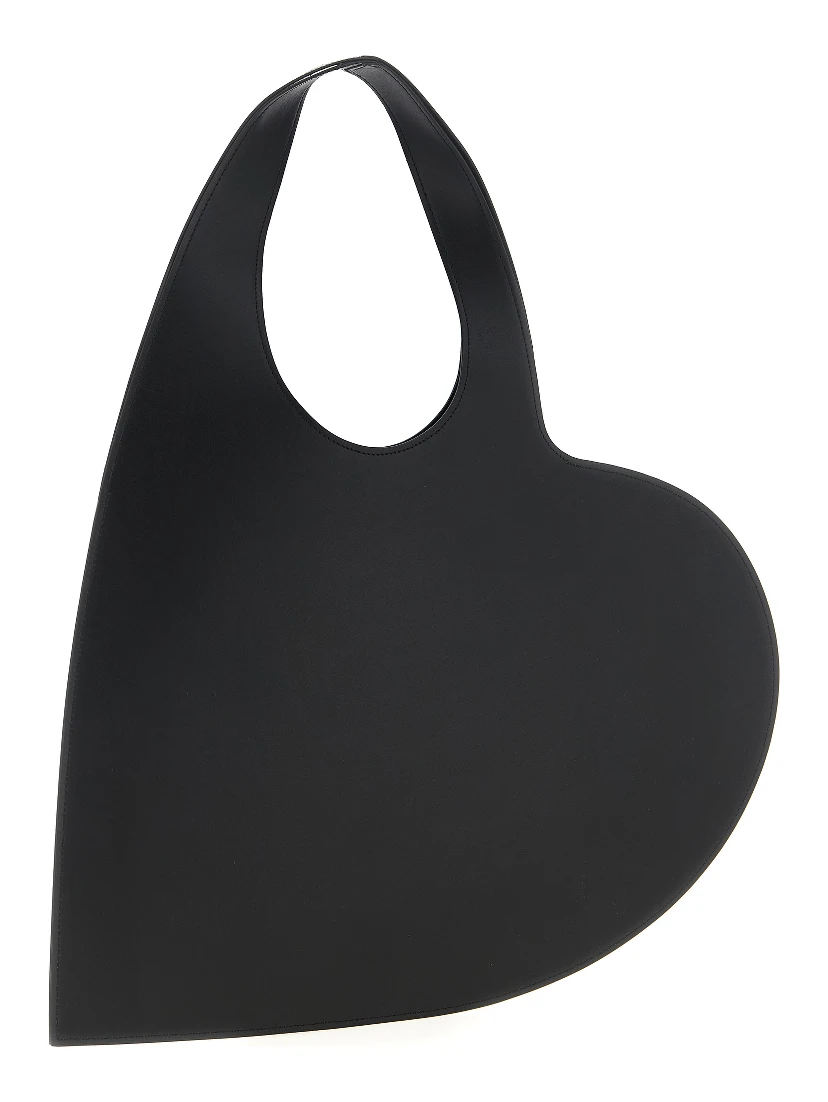 Black Cowhide Shoulder Bag
