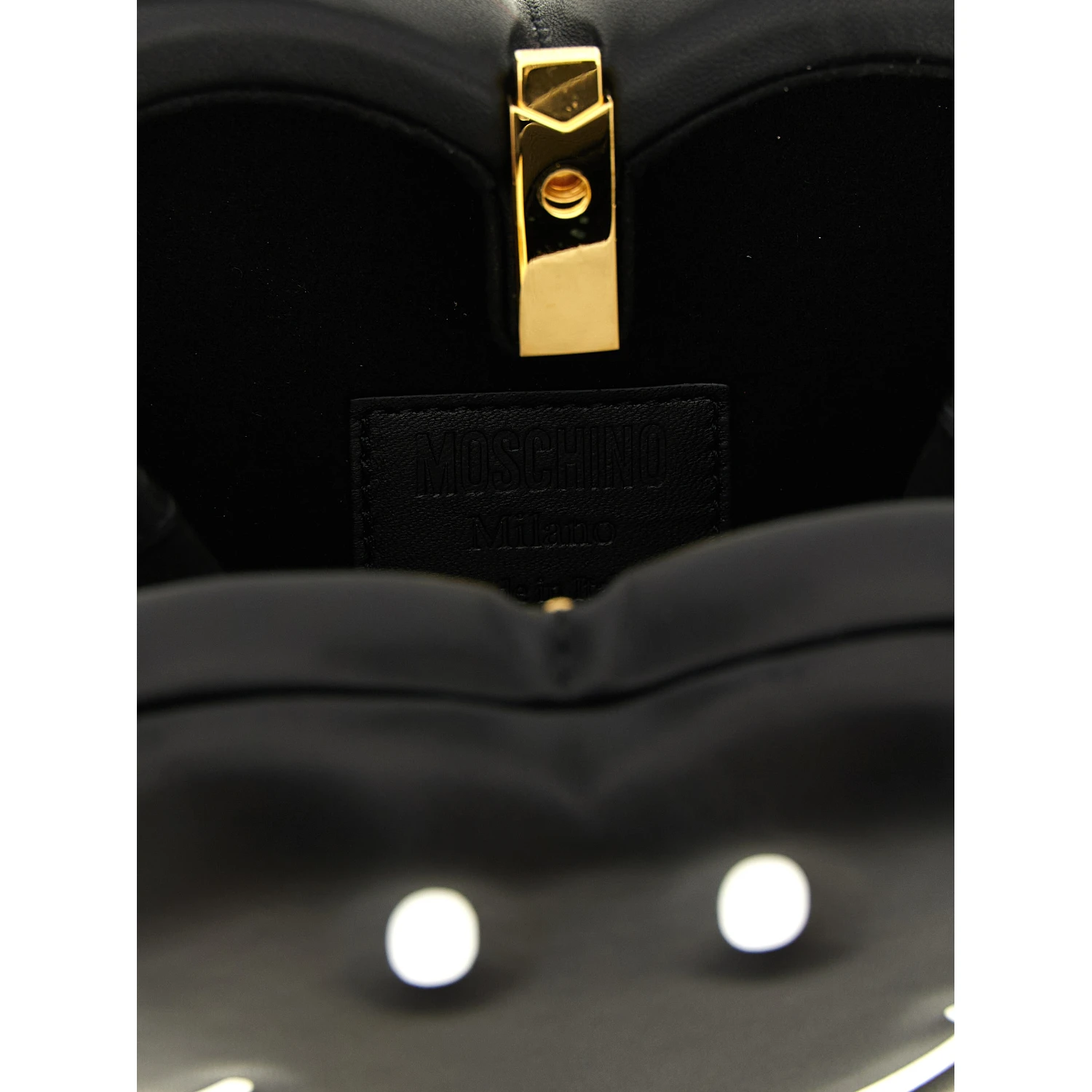 Black Polyester Handbag