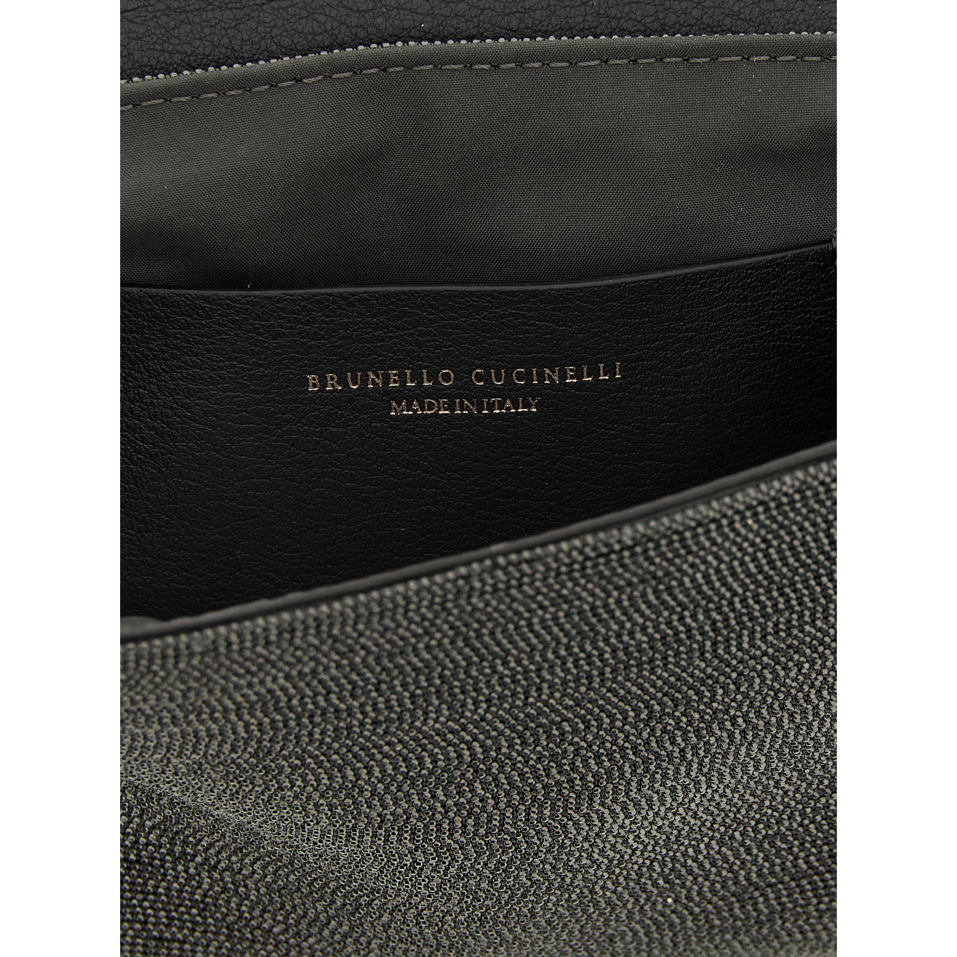 Black Leather Clutch Bag