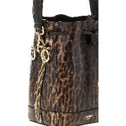 Brown Velvet Leather Handbag