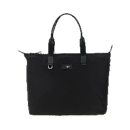 Black Polyamide Tote Bag