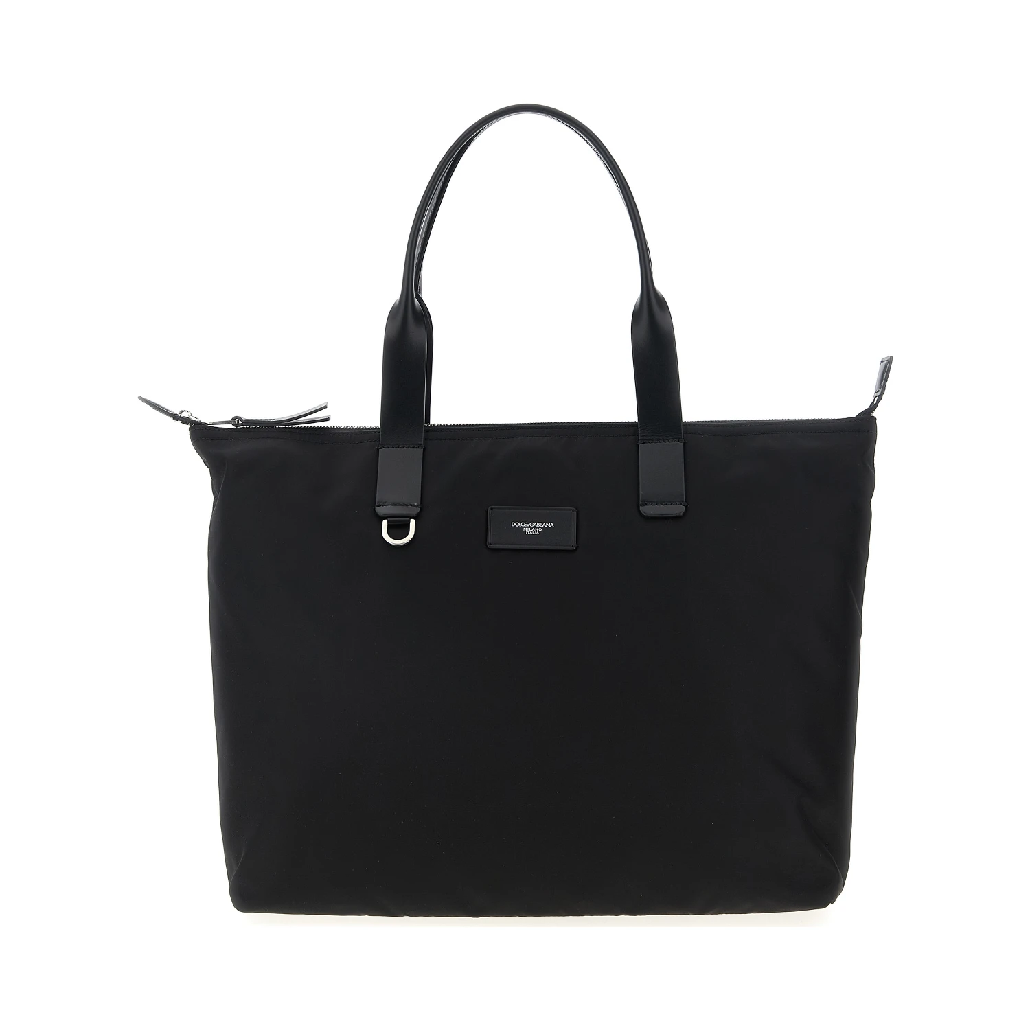 Black Polyamide Tote Bag
