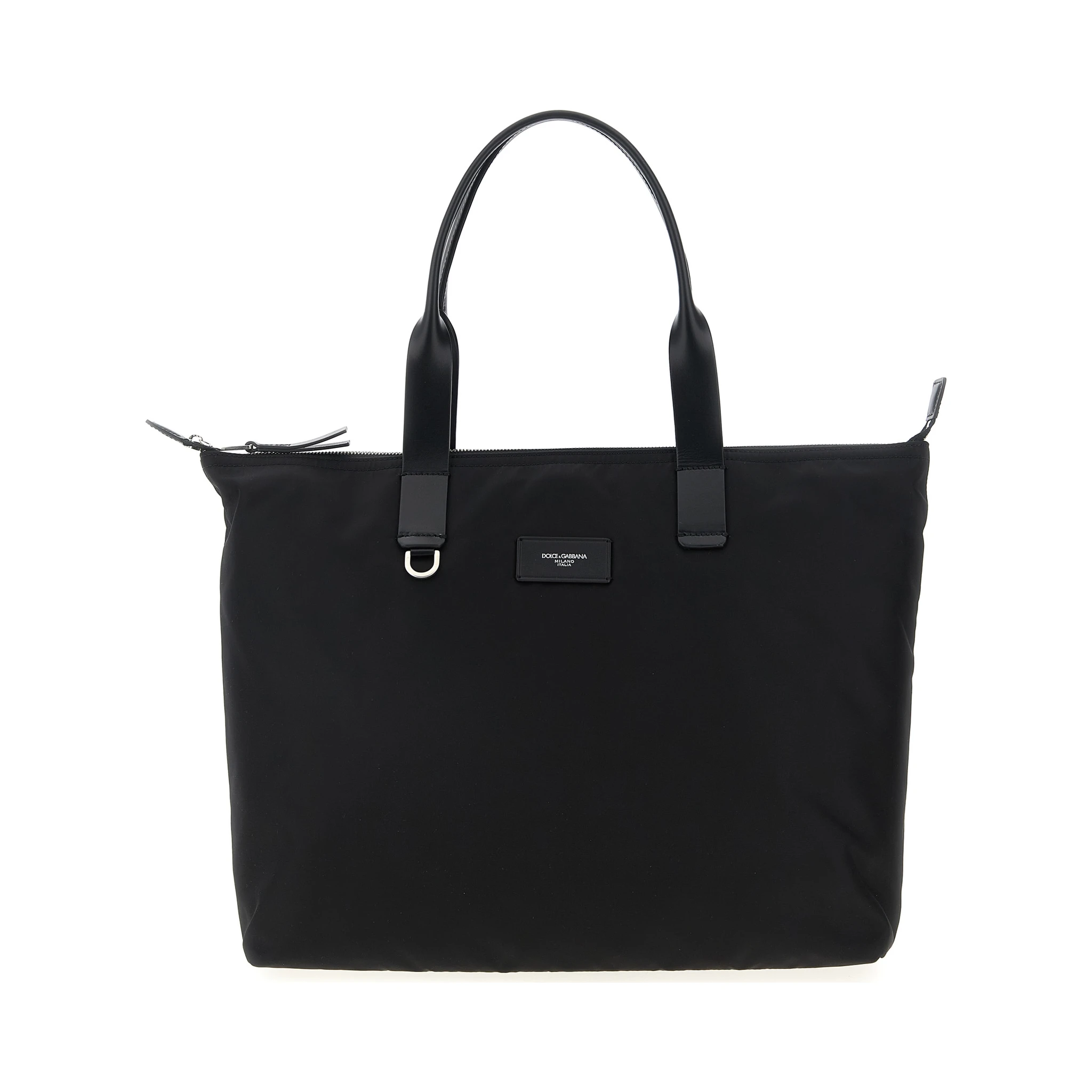 Black Polyamide Tote Bag