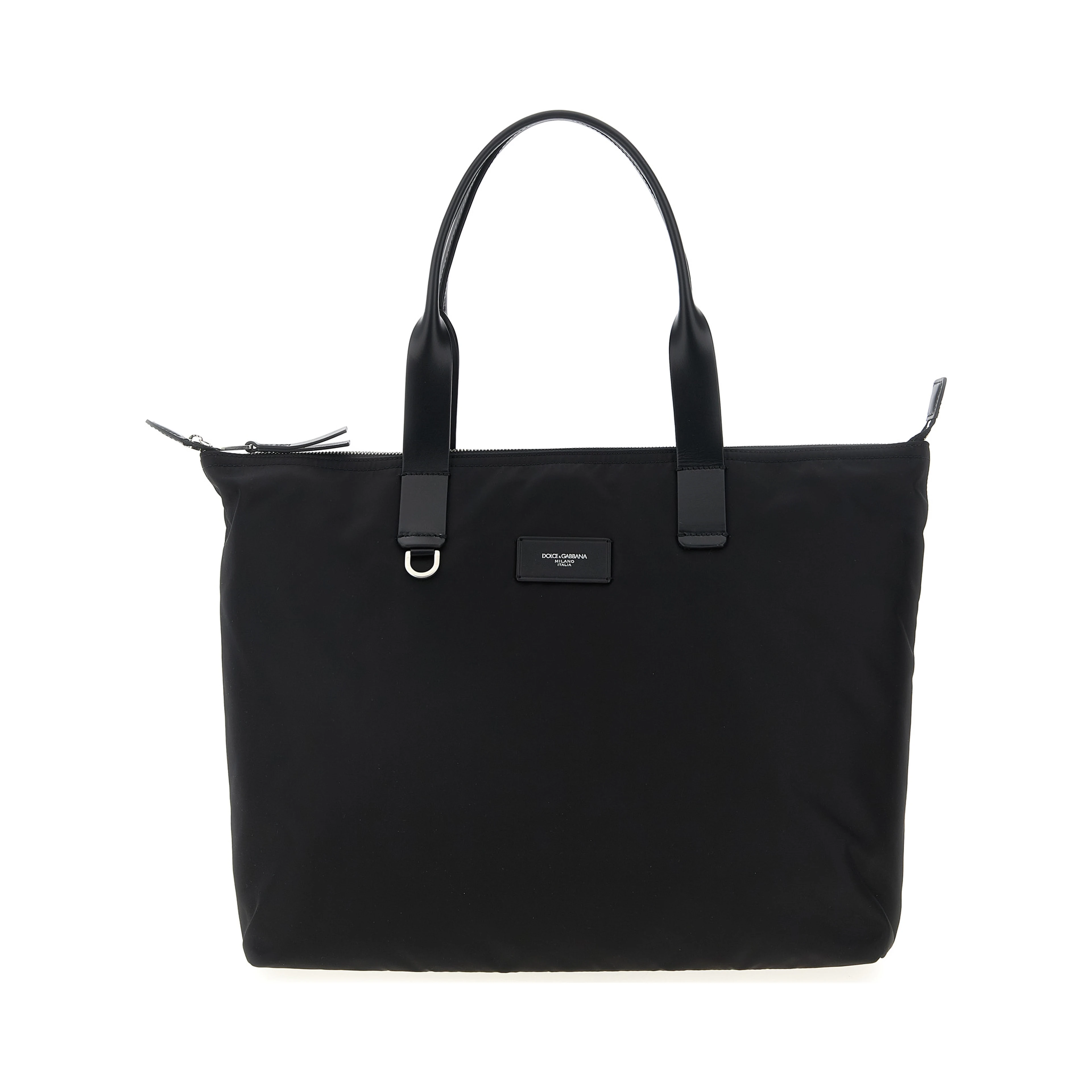 Black Polyamide Tote Bag