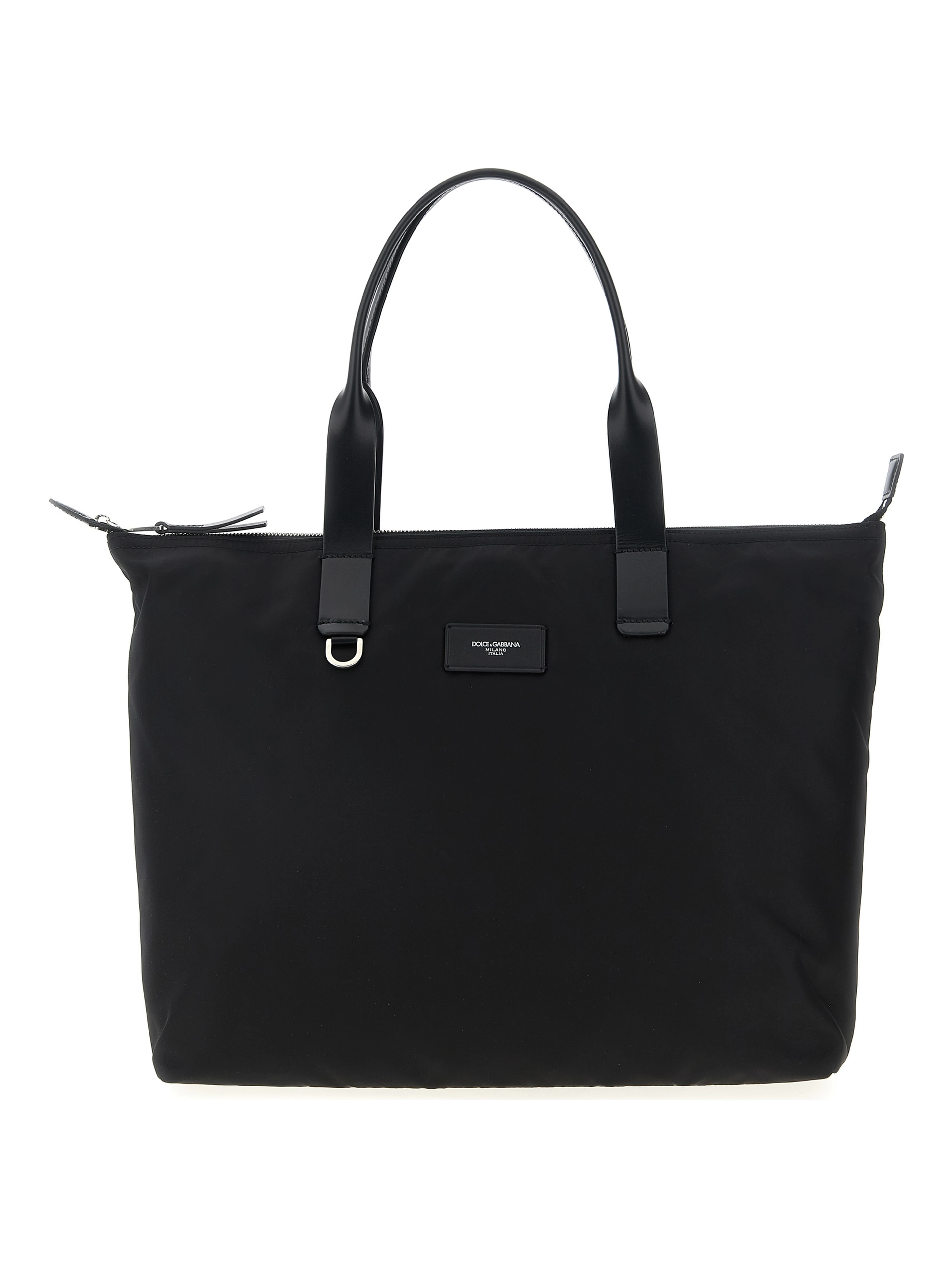 Black Polyamide Tote Bag