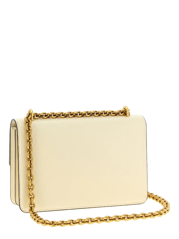 White Calfskin Shoulder Bag alternative