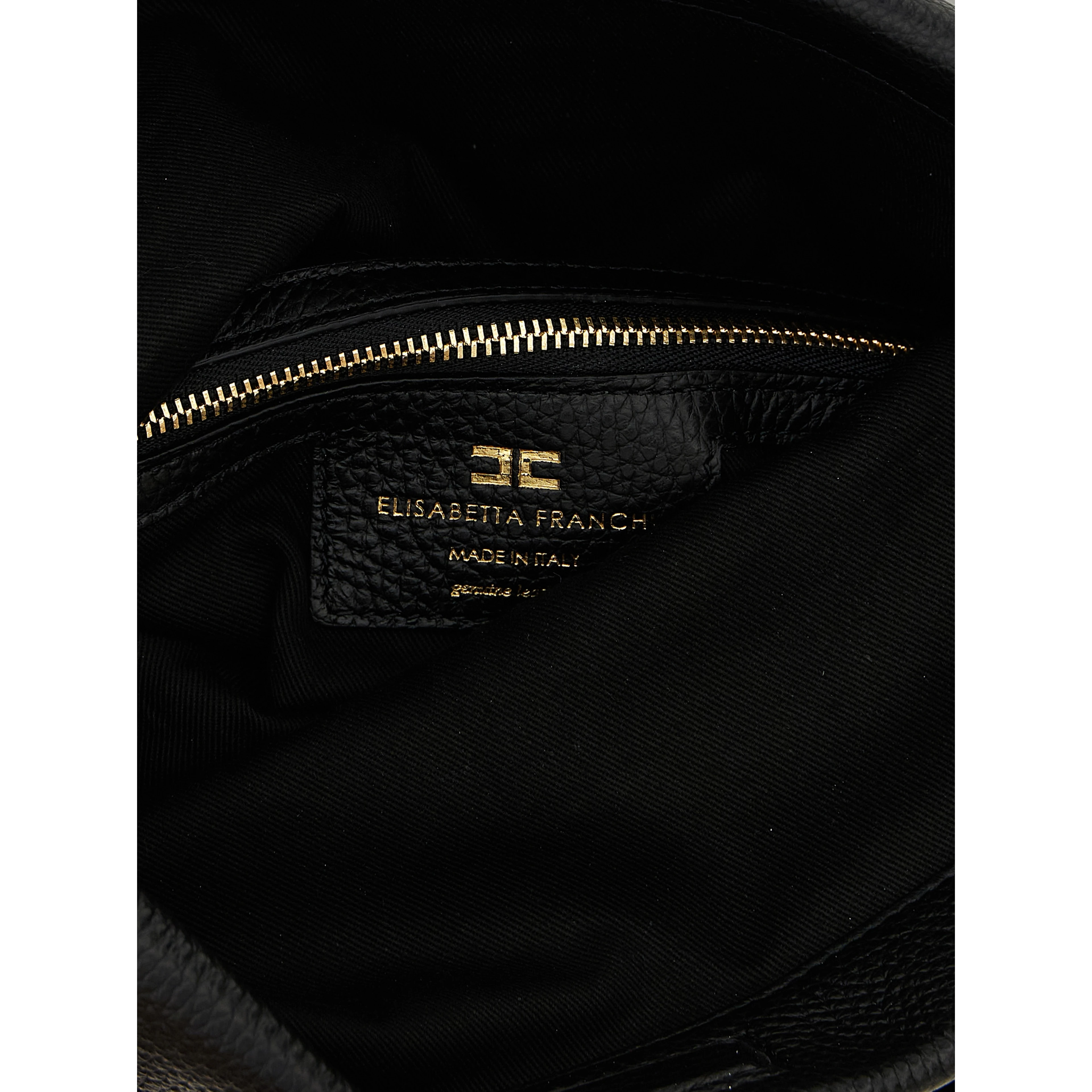 Black Calfskin Shoulder Bag