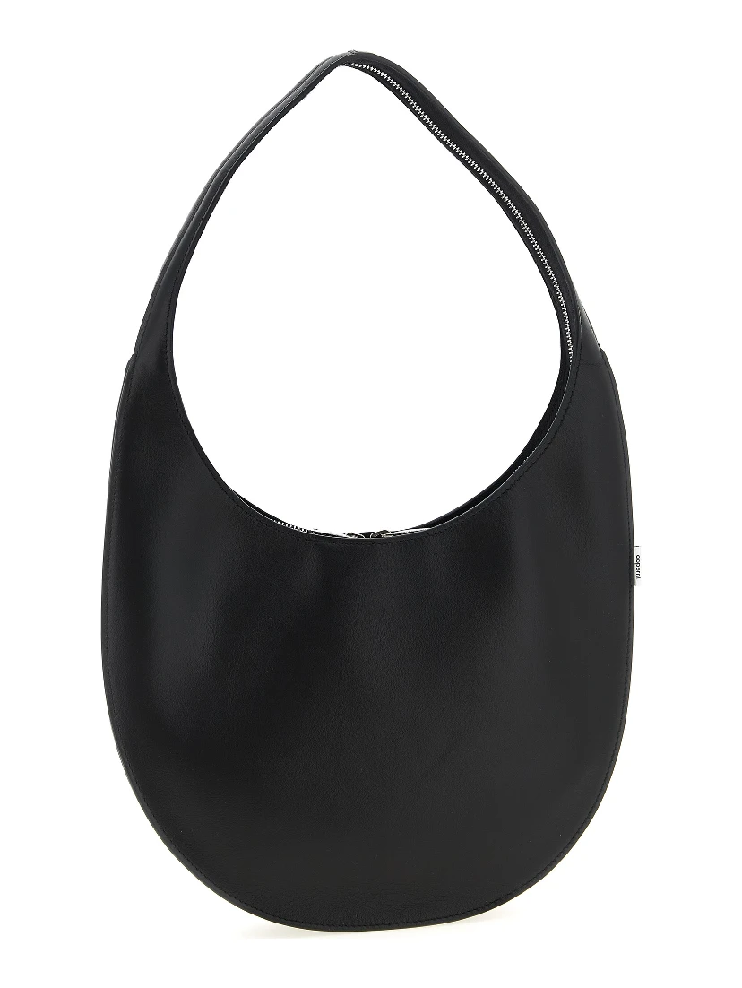 Black Cowhide Shoulder Bag