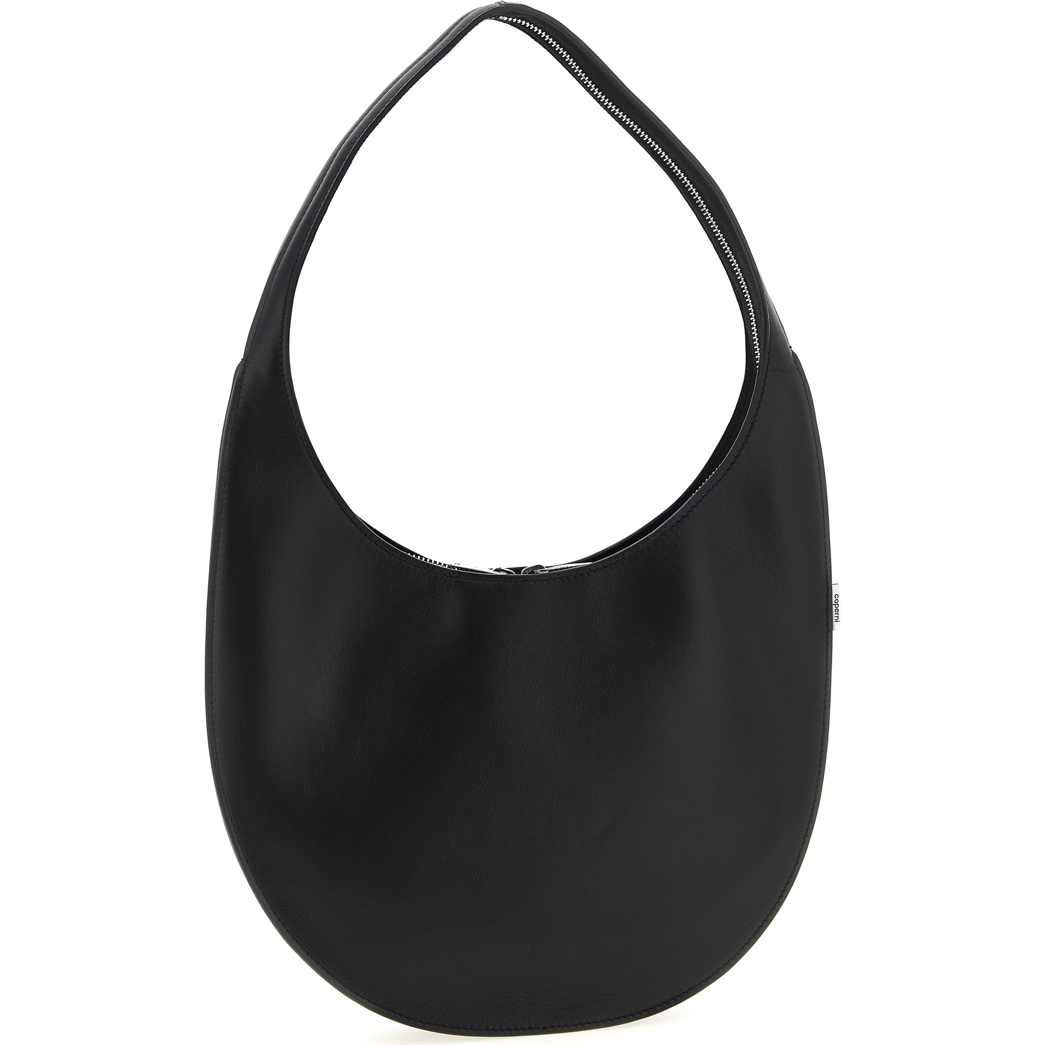 Black Cowhide Shoulder Bag