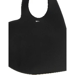 Black Cowhide Shoulder Bag
