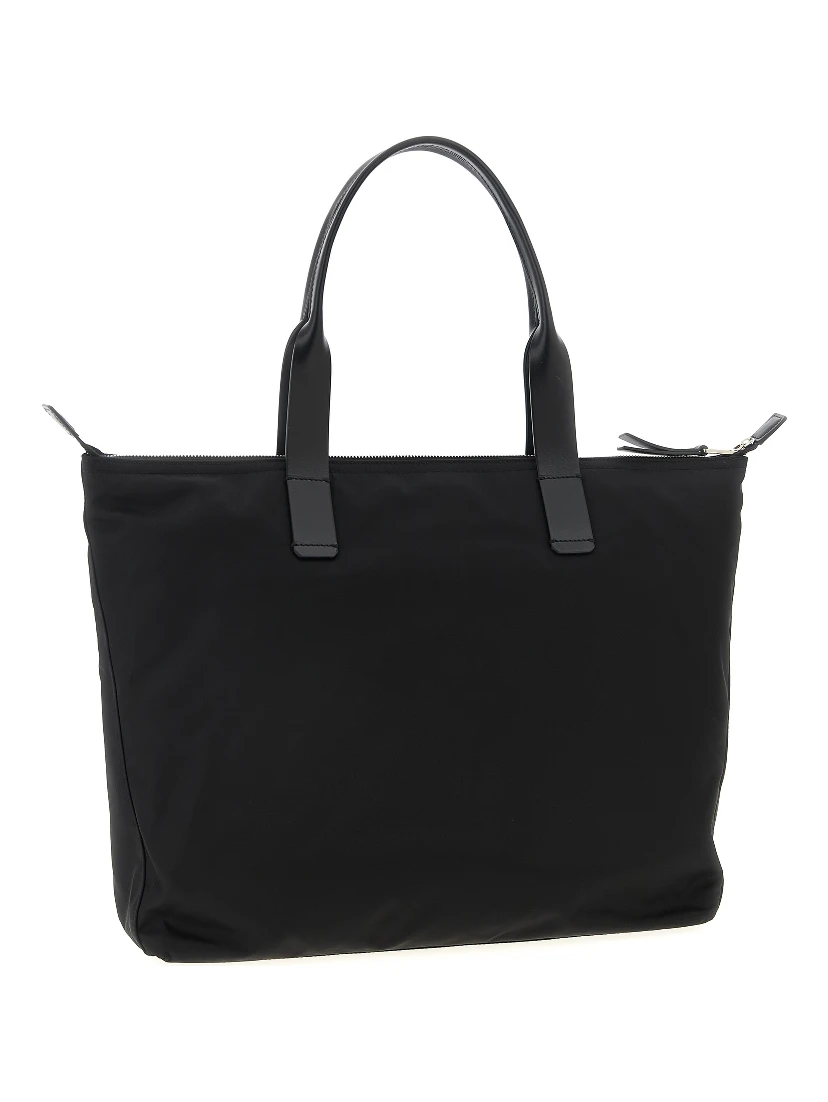 Black Polyamide Tote Bag