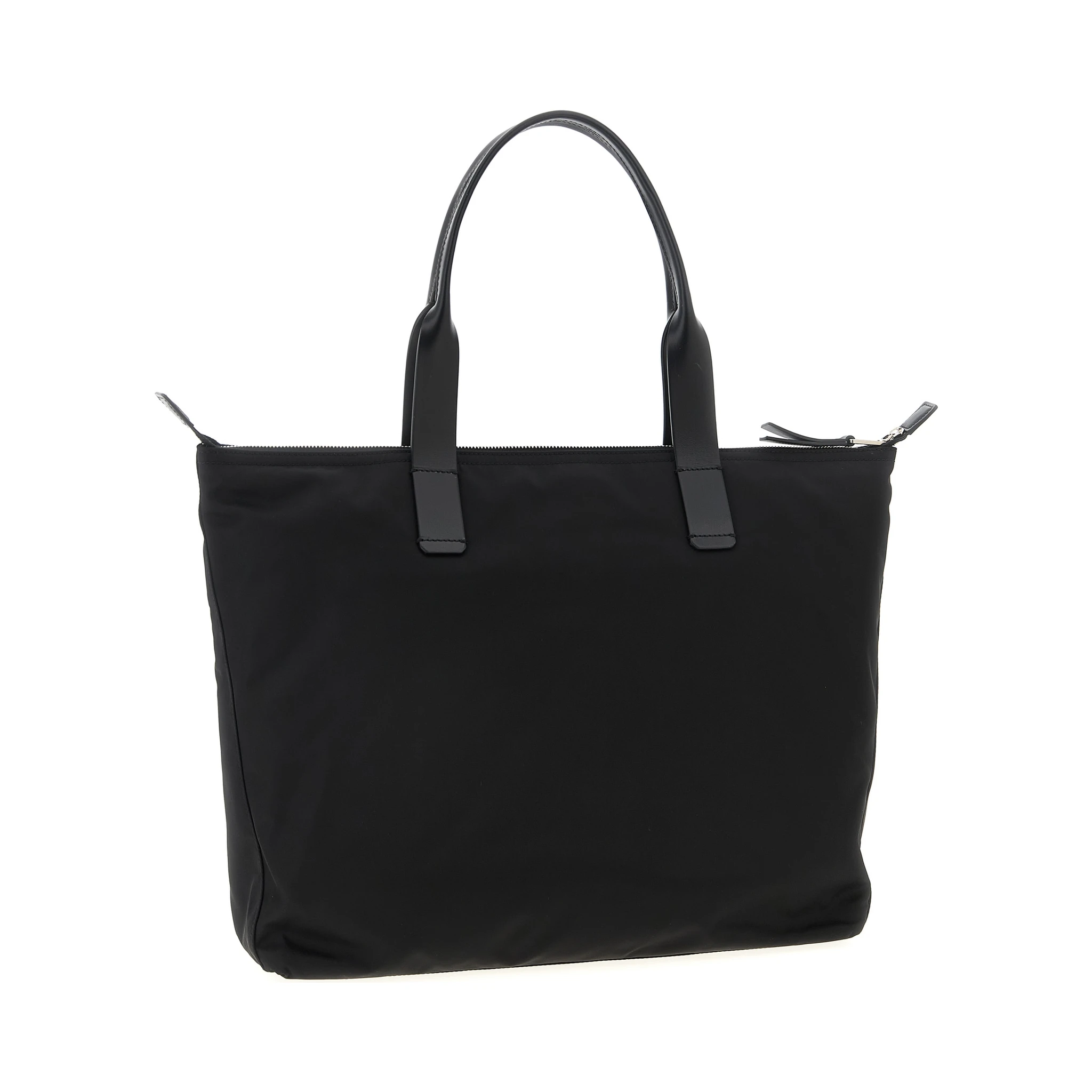 Black Polyamide Tote Bag