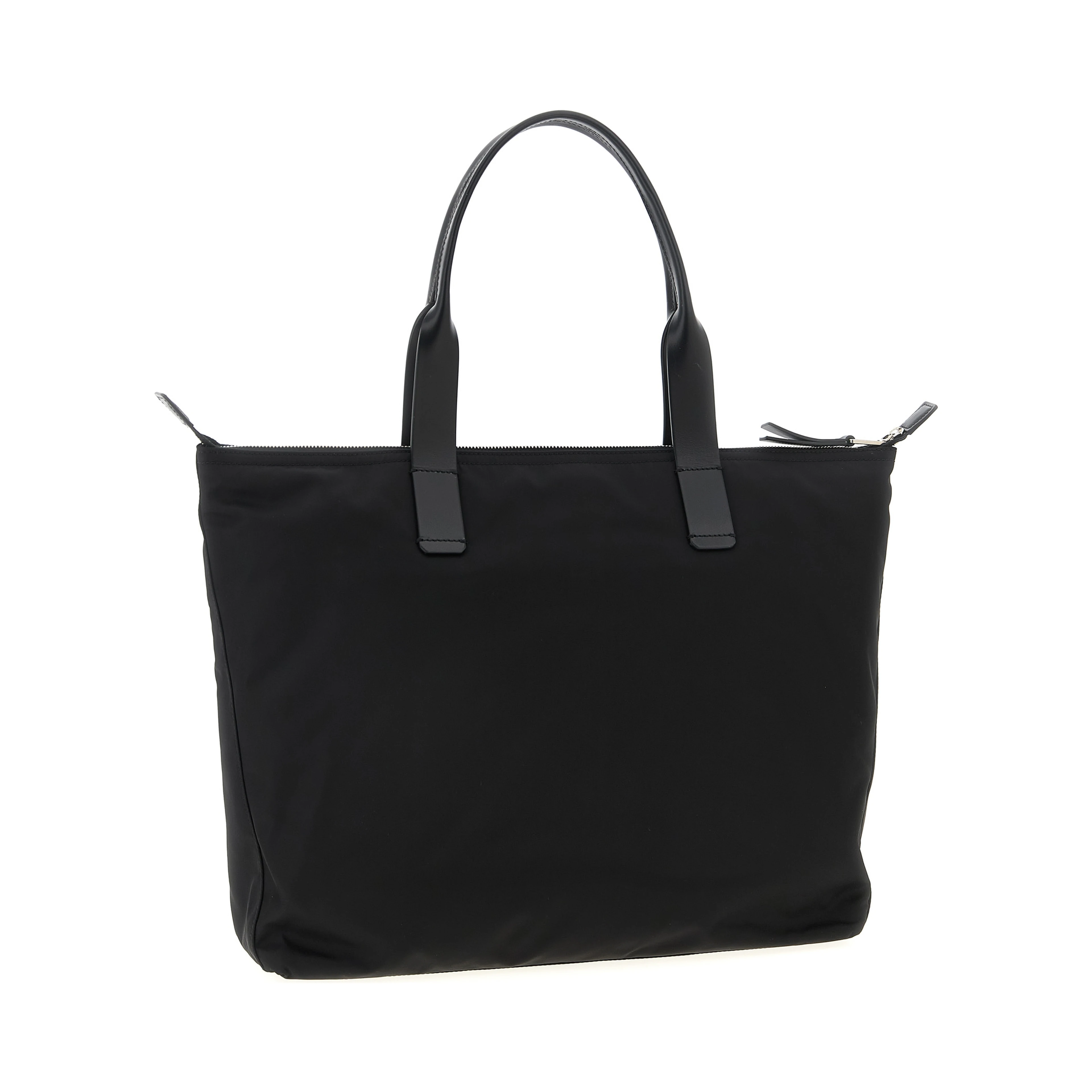 Black Polyamide Tote Bag