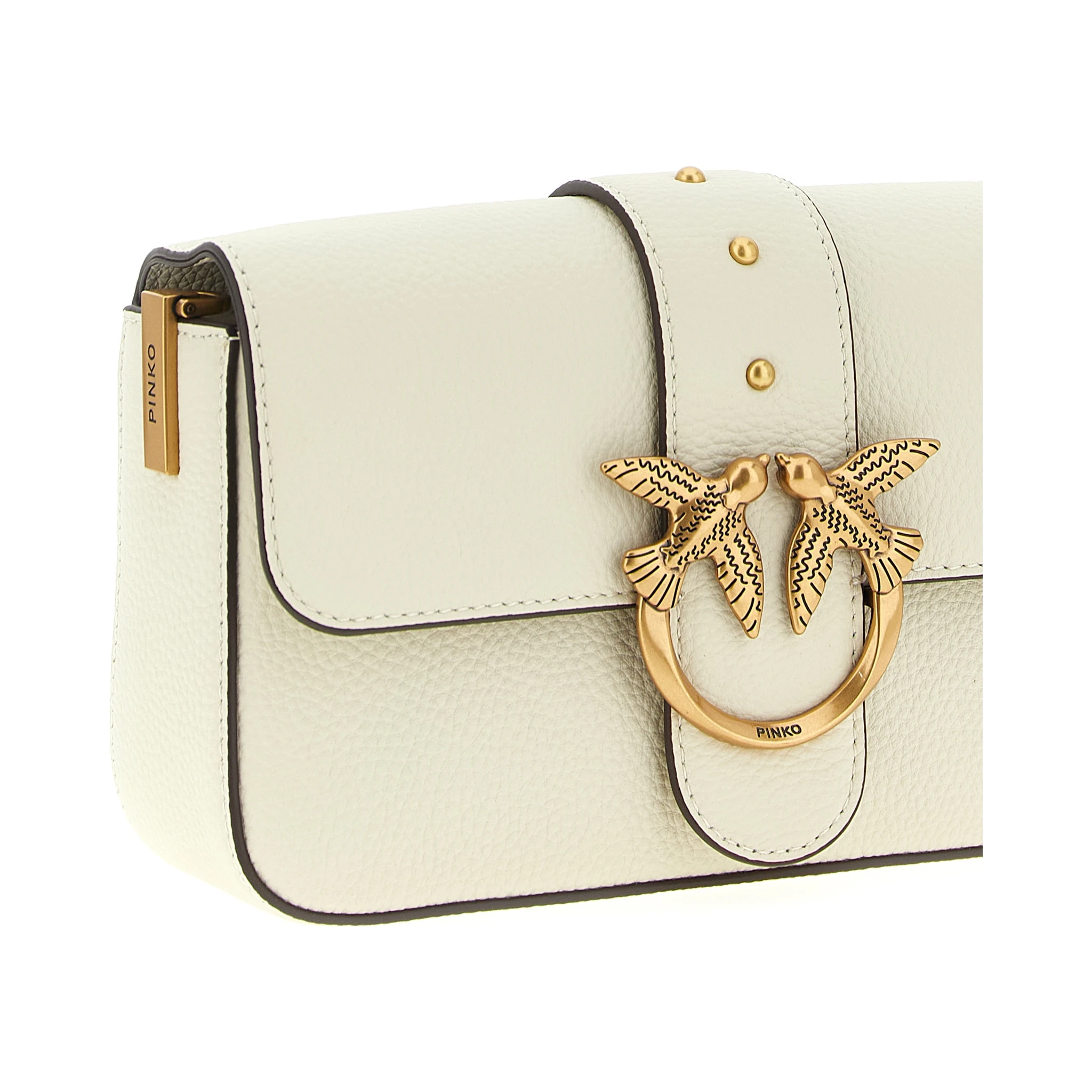 White Goatskin Crossbody Bag