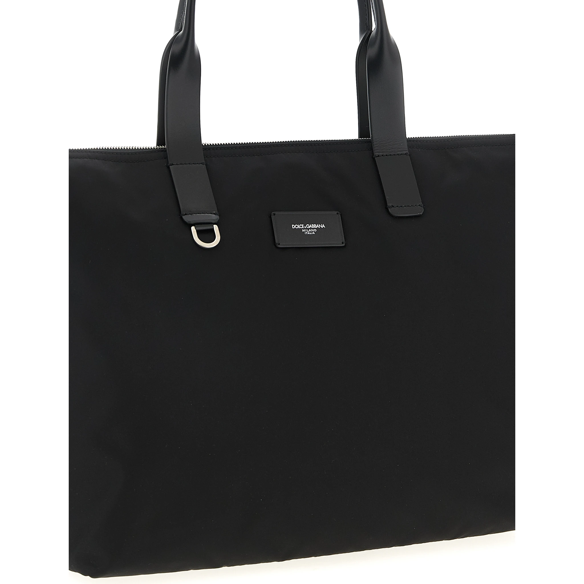 Black Polyamide Tote Bag
