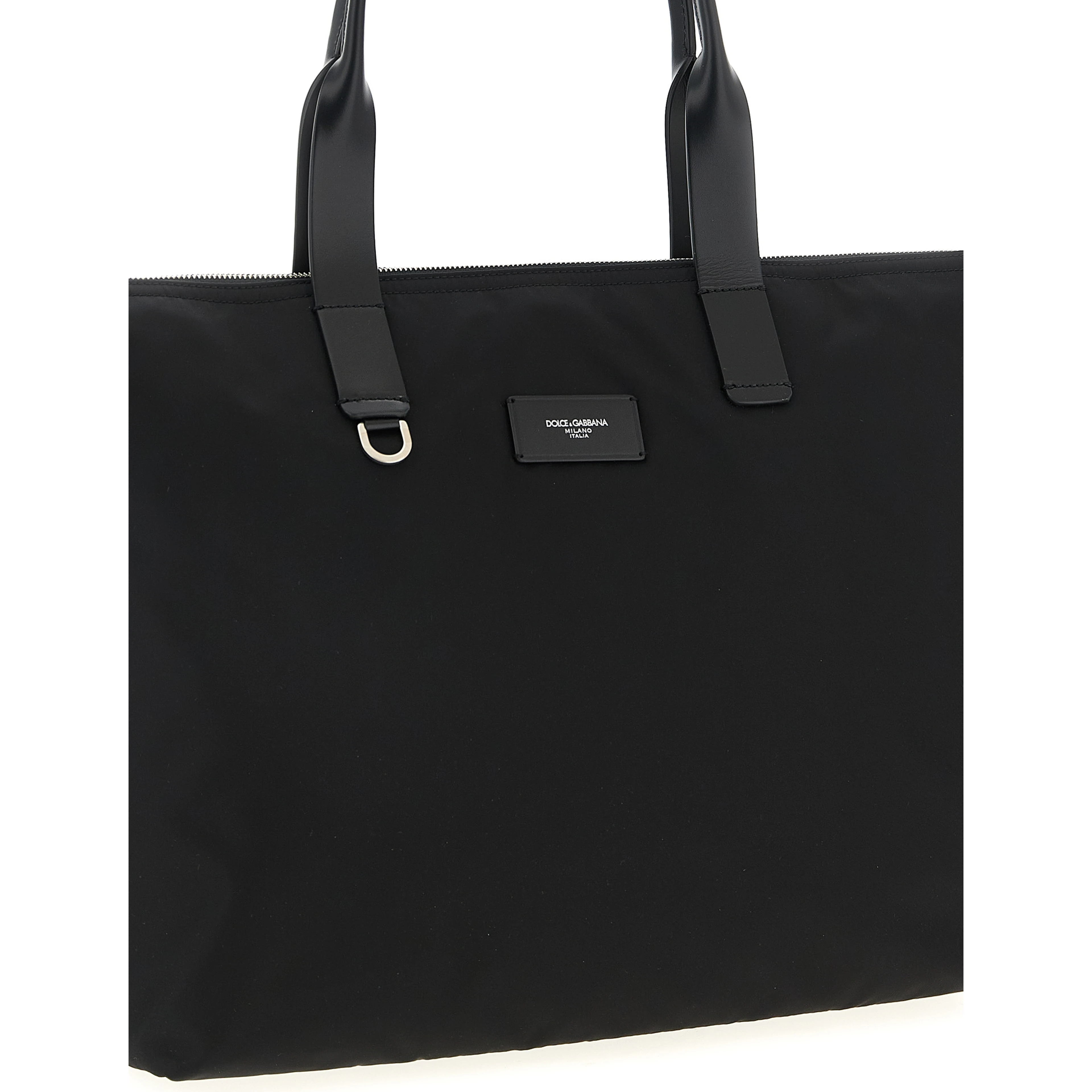 Black Polyamide Tote Bag