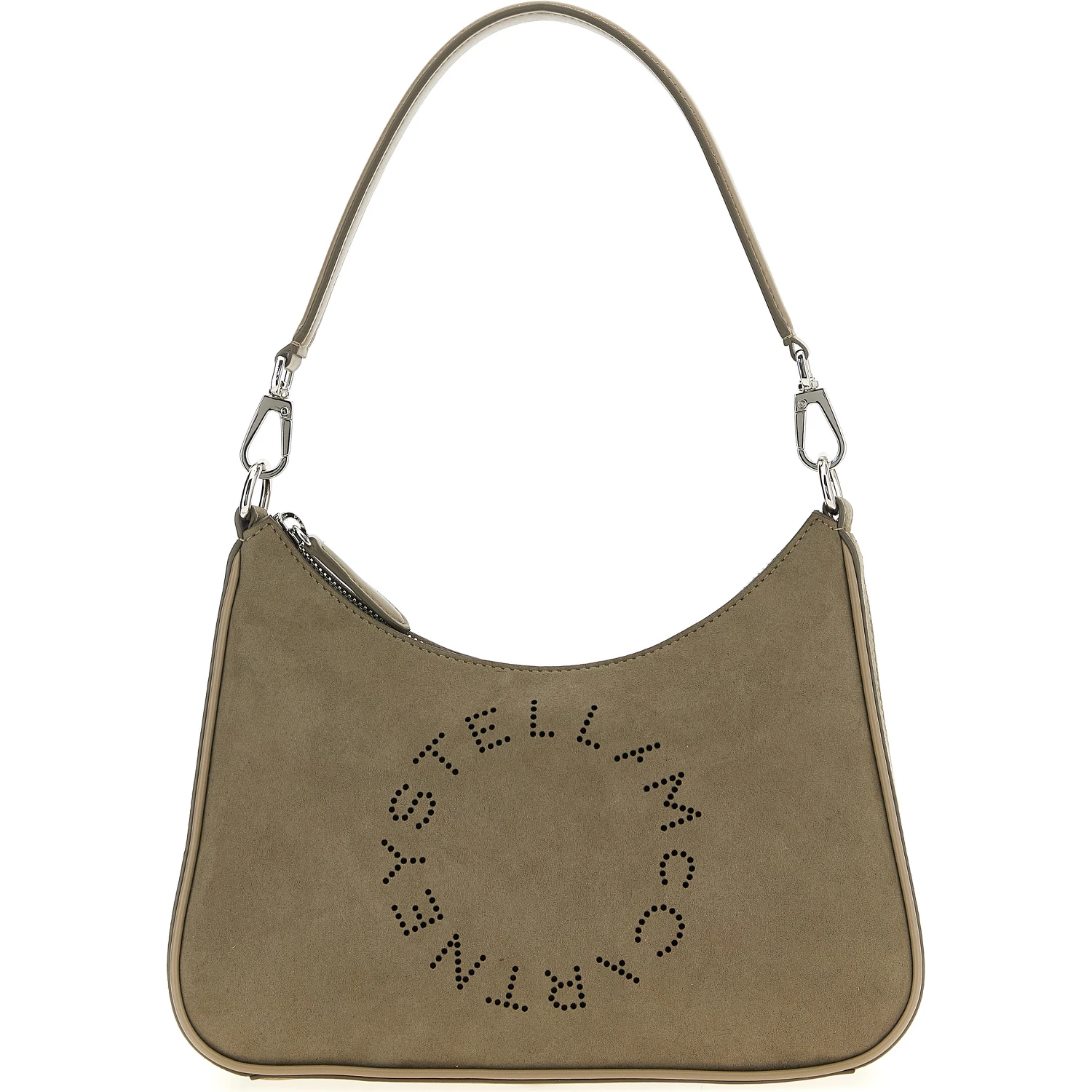 Gray Polyamide Shoulder Bag