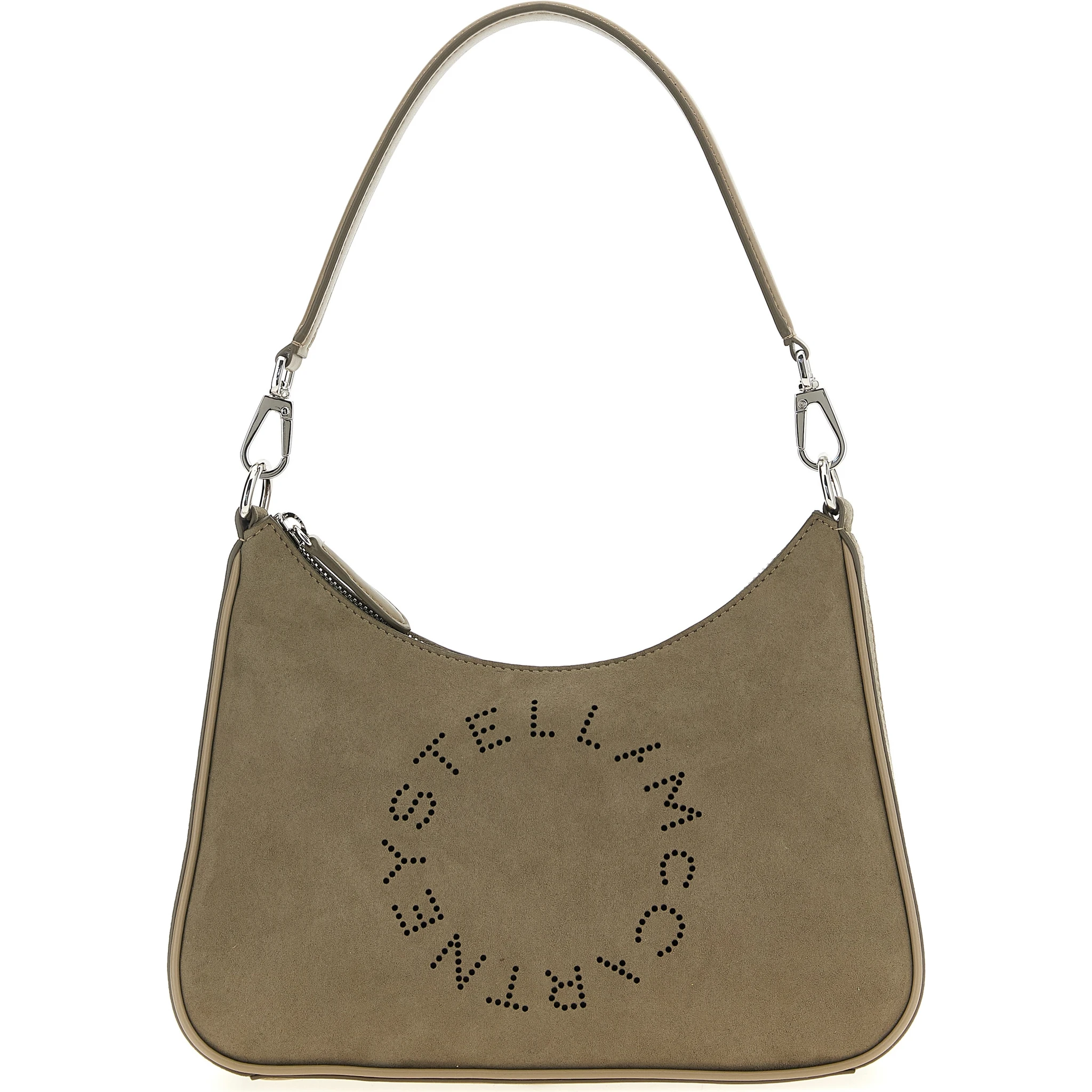 Gray Polyamide Shoulder Bag