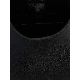 Black Bovine Leather Shoulder Bag