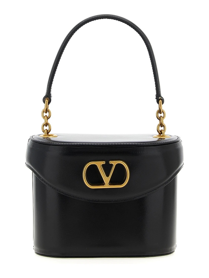 Black Calfskin Crossbody Bag