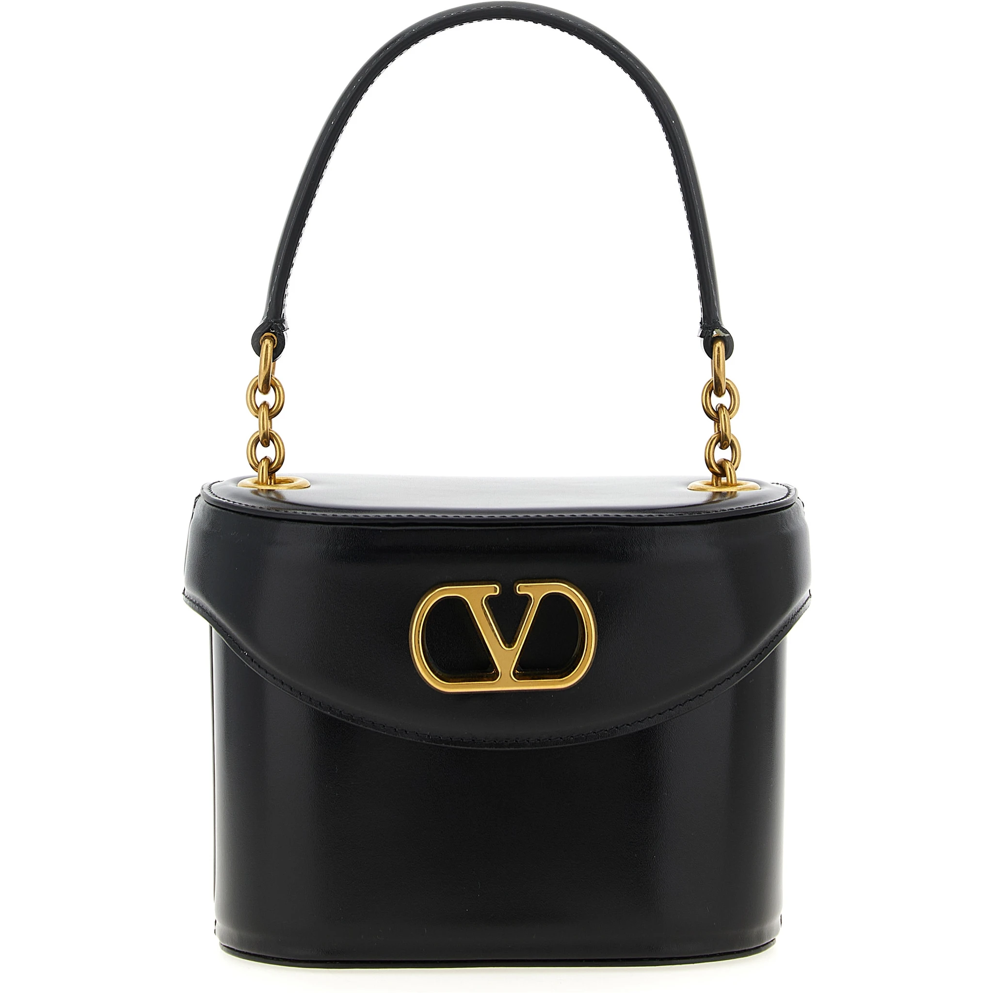 Black Calfskin Crossbody Bag