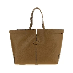 Bicolor Calfskin Tote Bag